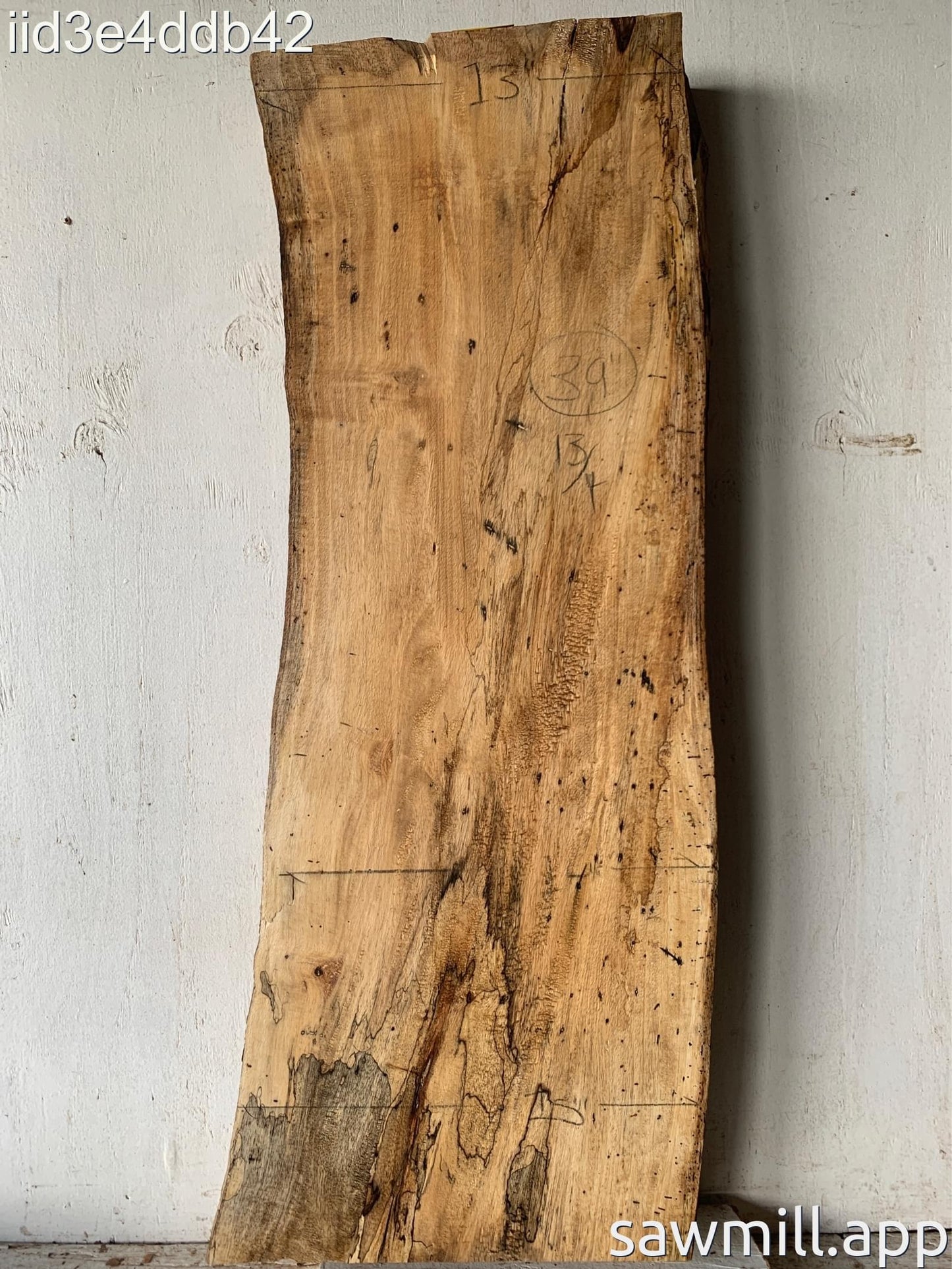 3.25" x 15" x 39" Mango