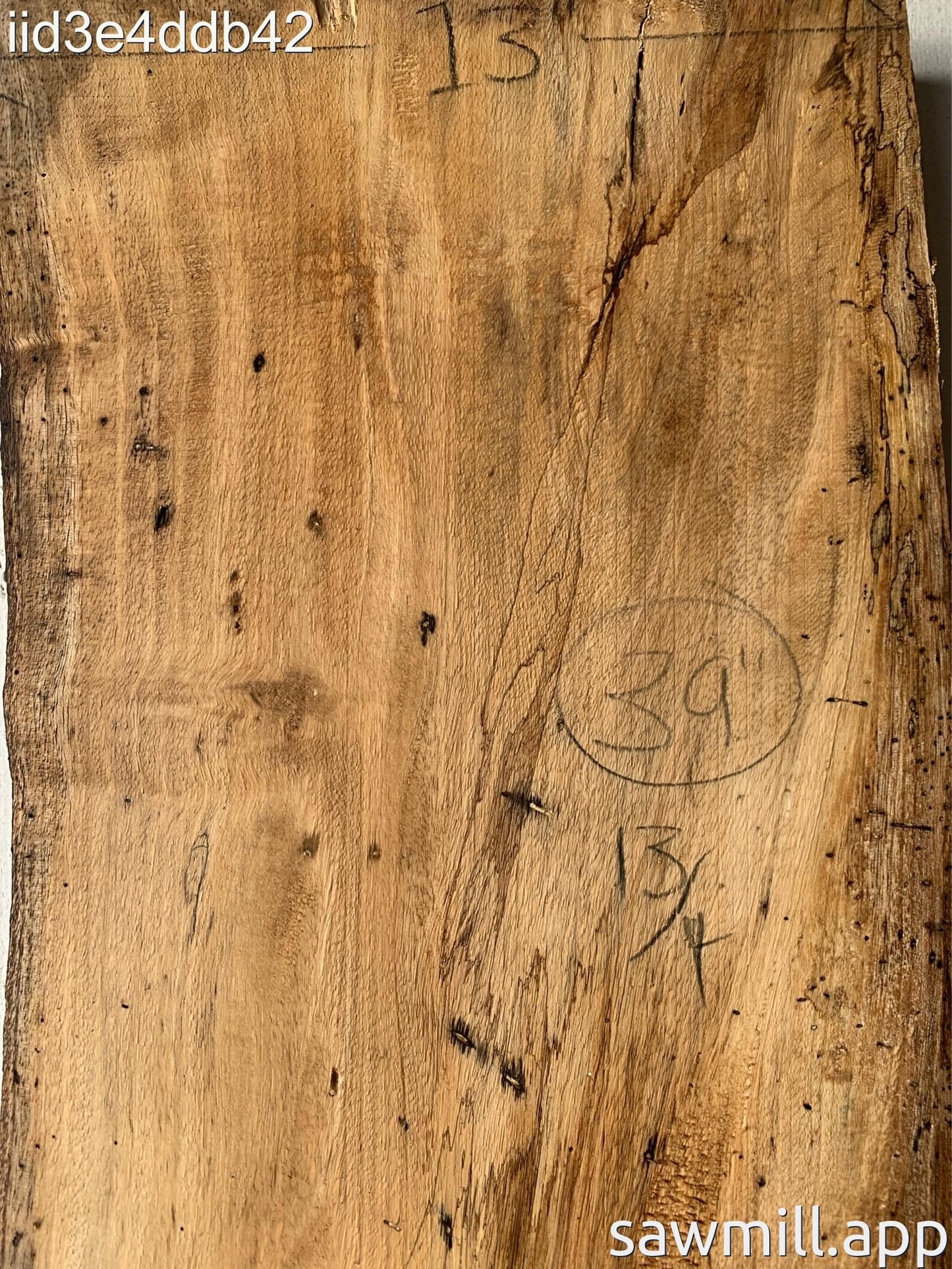 3.25" x 15" x 39" Mango