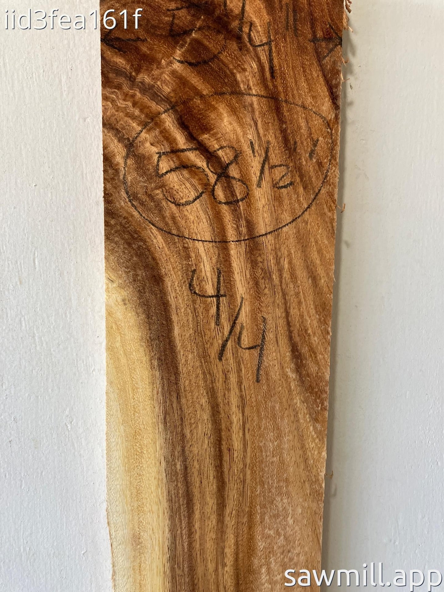 1" x 5" x 58" Monkeypod