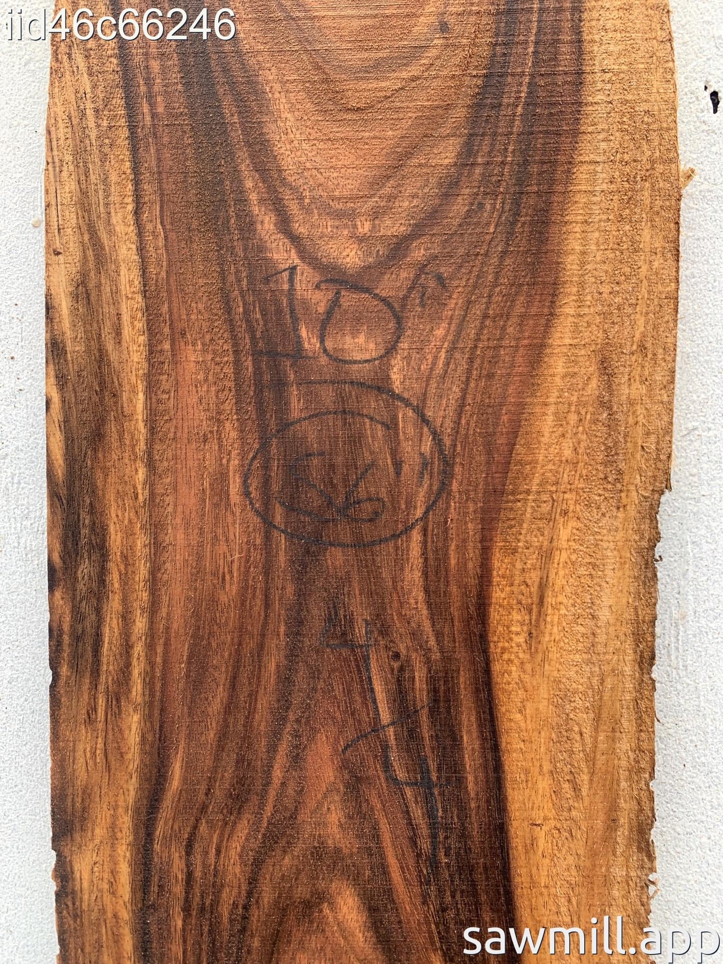 1" x 10" x 56" Monkeypod