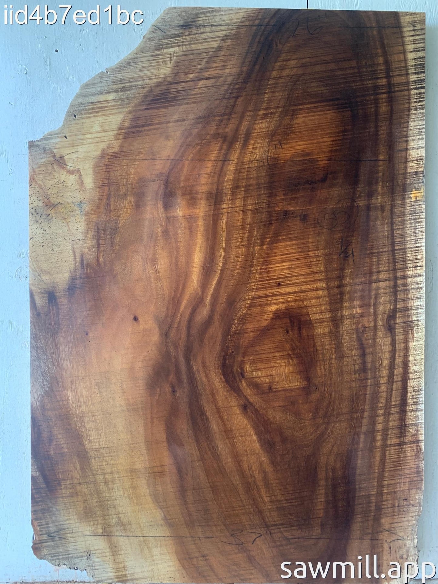 2.25" x 38" x 55" Monkeypod