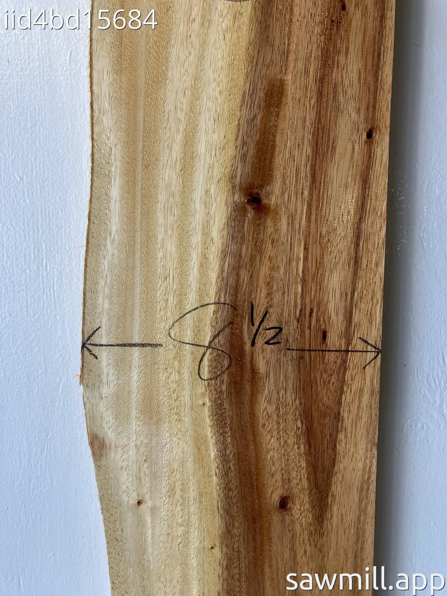 1" x 8" x 54" Monkeypod