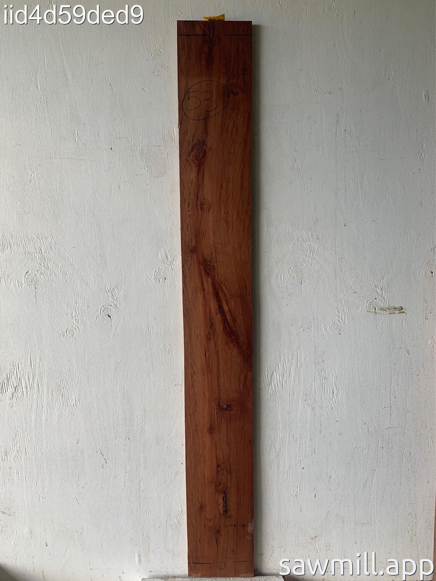 0.75" x 6" x 53" Ironbark Eucalyptus