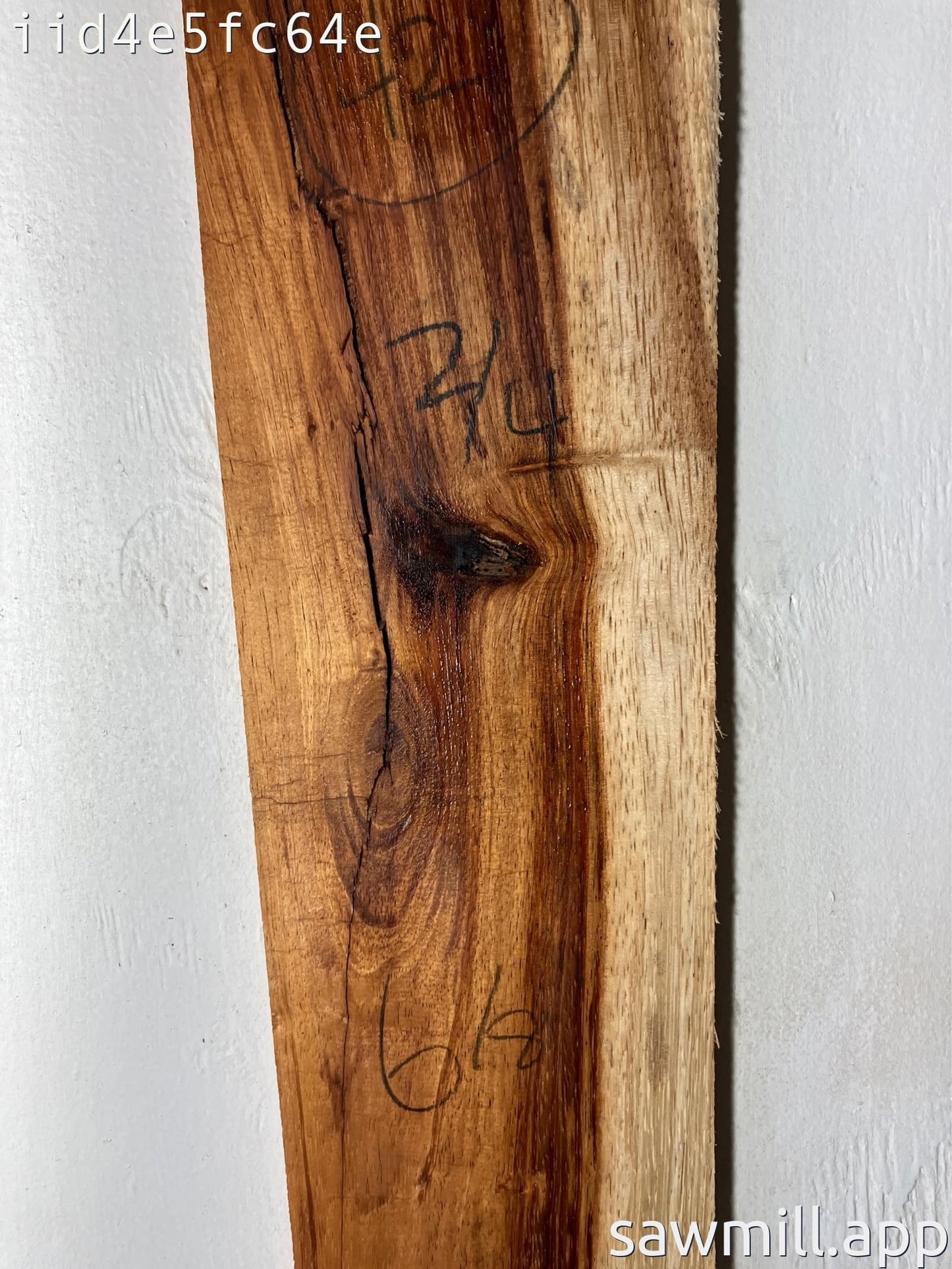 0.5" x 6" x 42" Chocolate Albizia