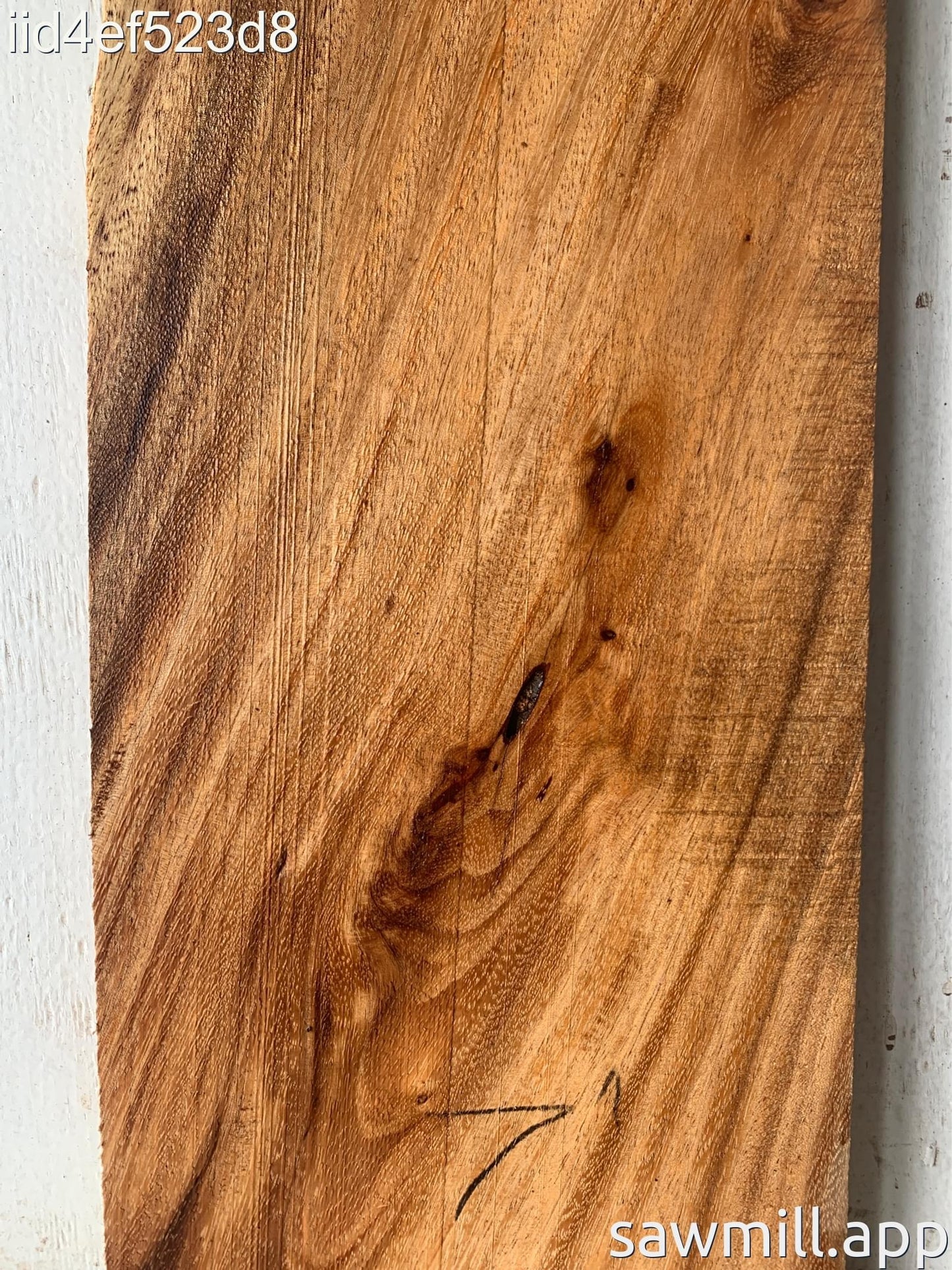 0.75" x 7" x 25" Monkeypod