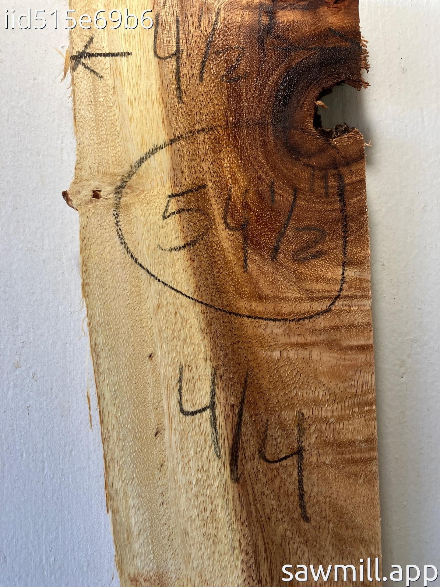 1" x 5" x 54" Monkeypod