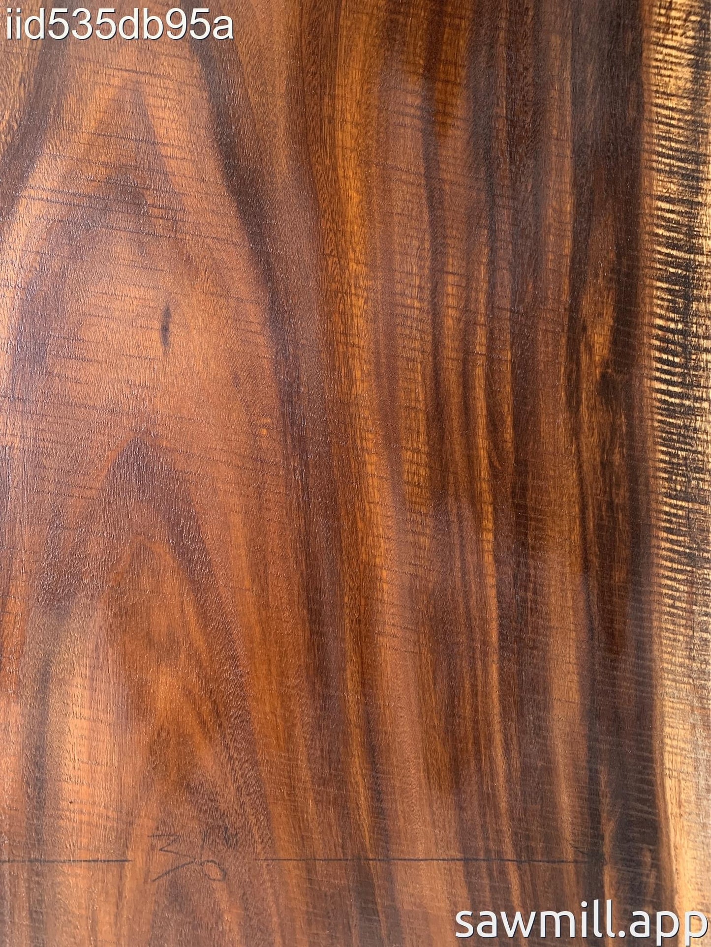 2.5" x 41" x 74" Monkeypod