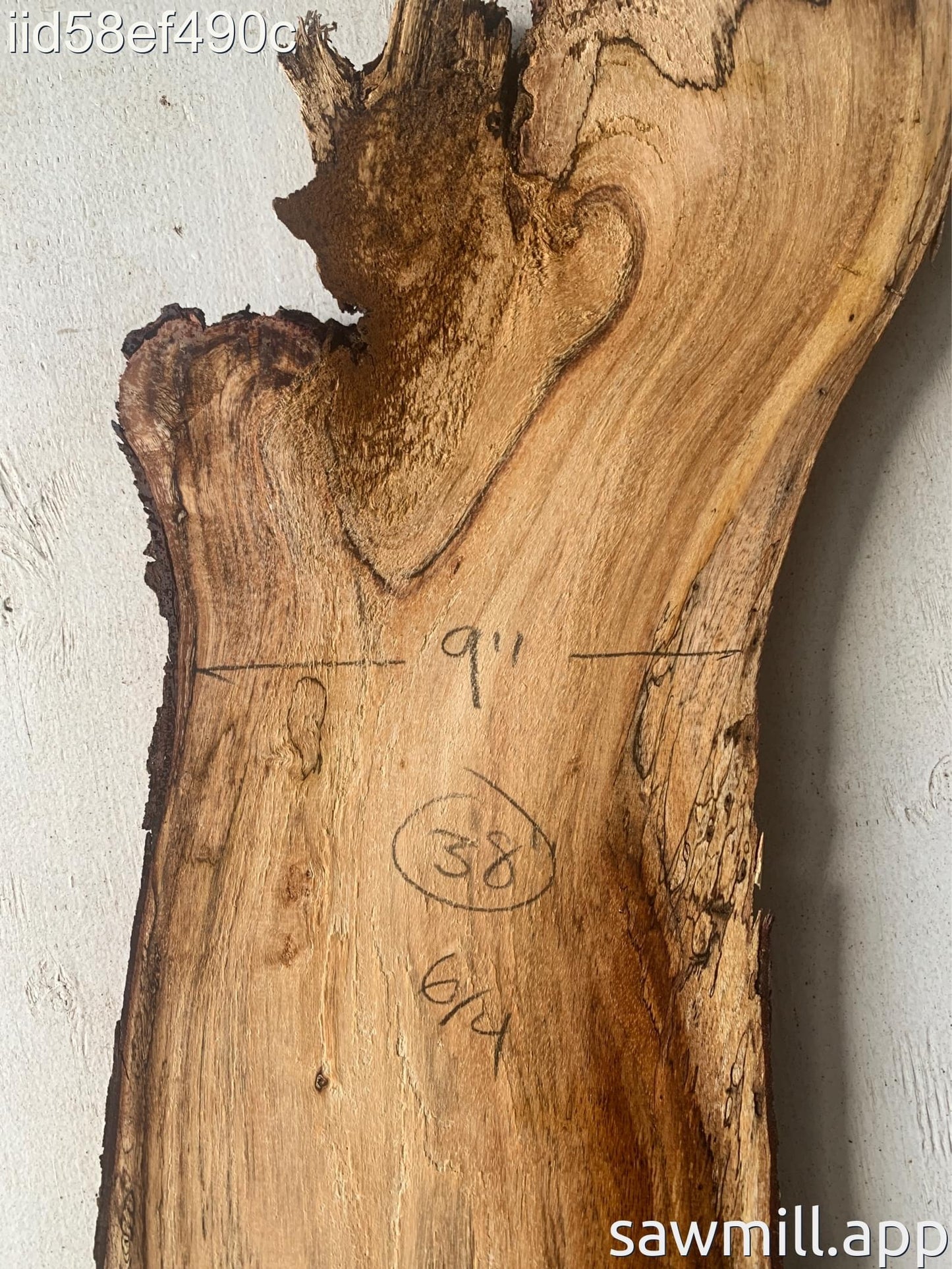 1.5" x 12" x 38" Koa