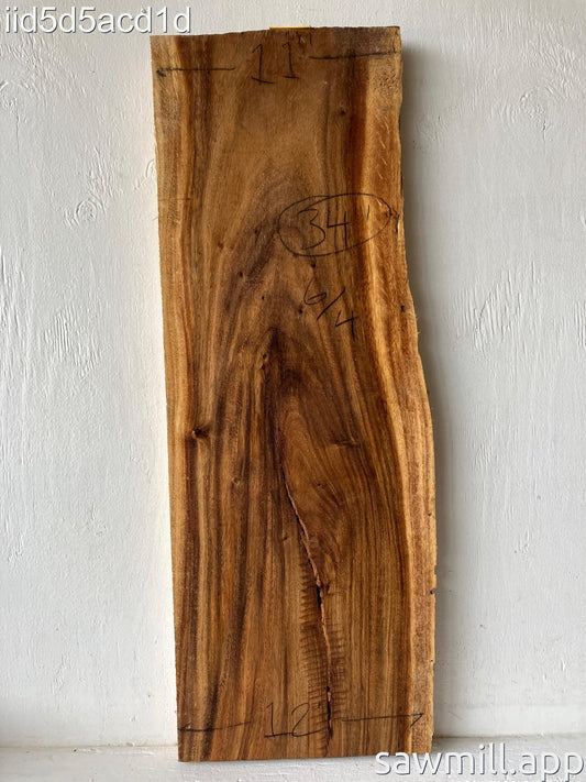 1.5" x 12" x 34" Monkeypod