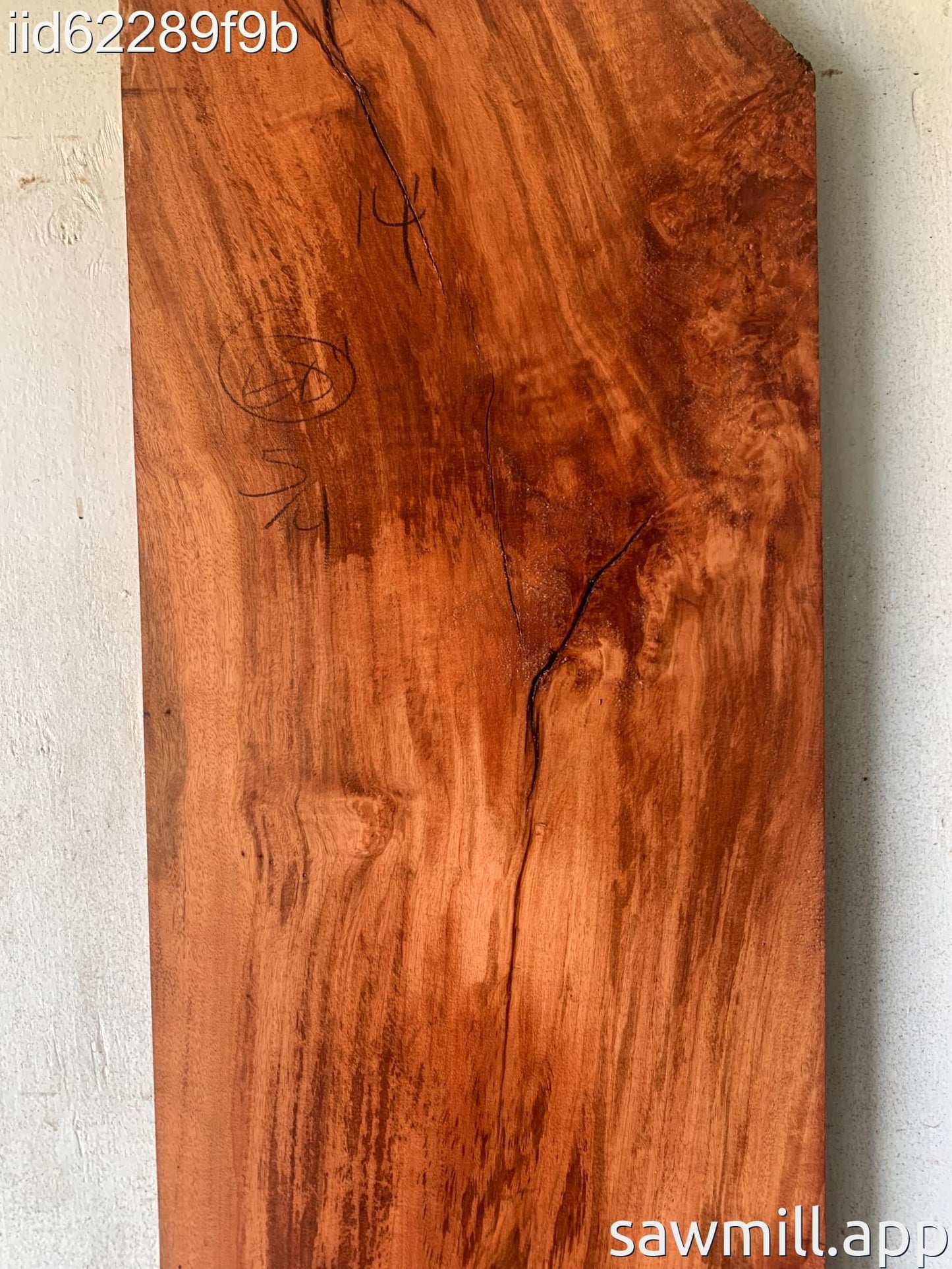 1.25" x 14" x 68" Lychee