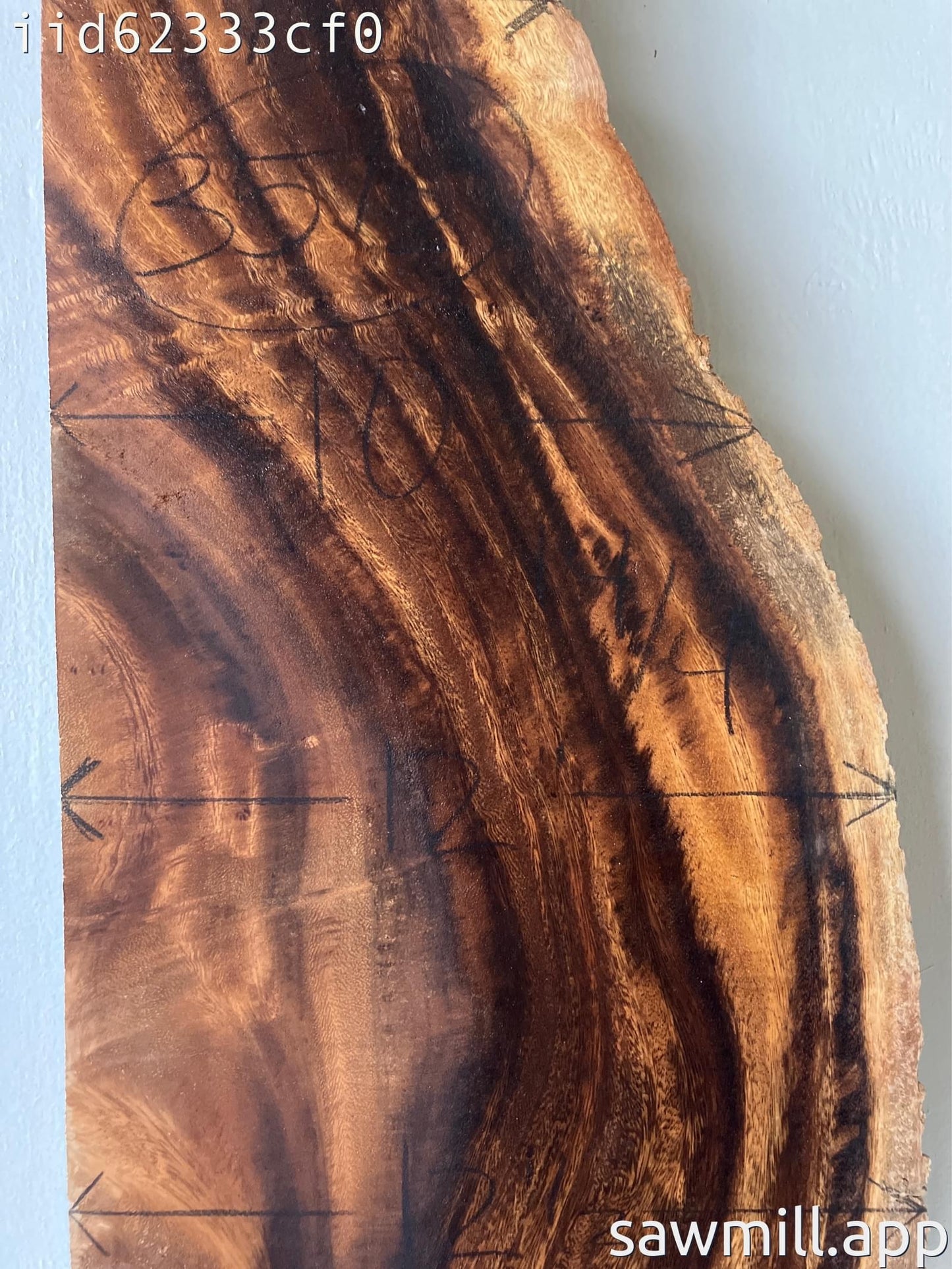 3.5" x 12" x 35" Monkeypod