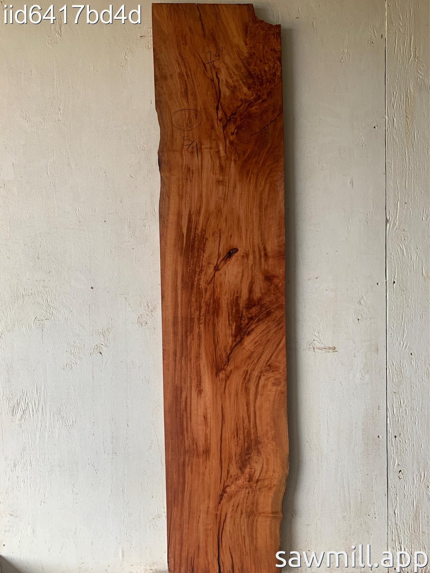 1.25" x 14" x 66" Lychee