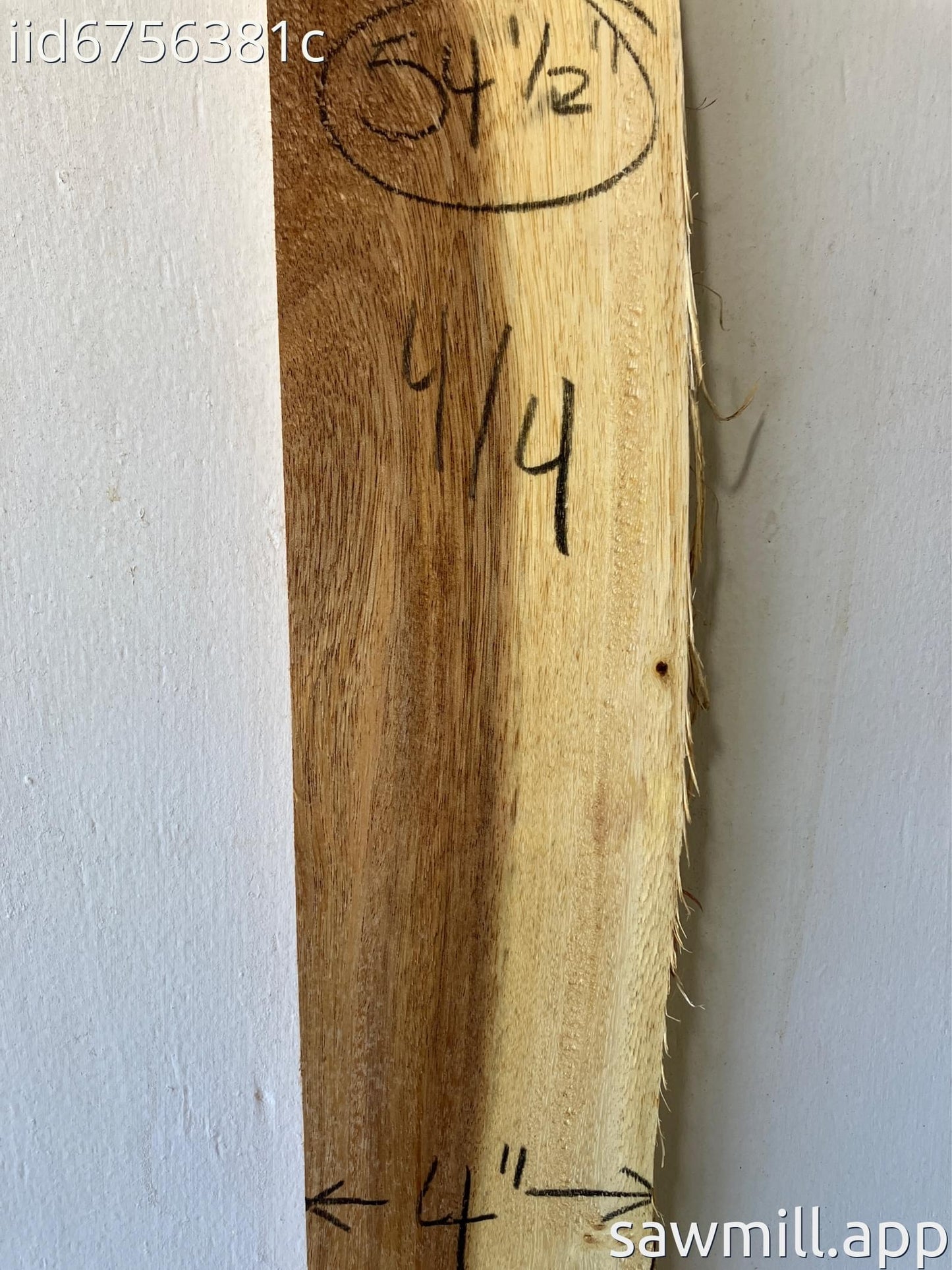 1" x 4" x 54" Monkeypod