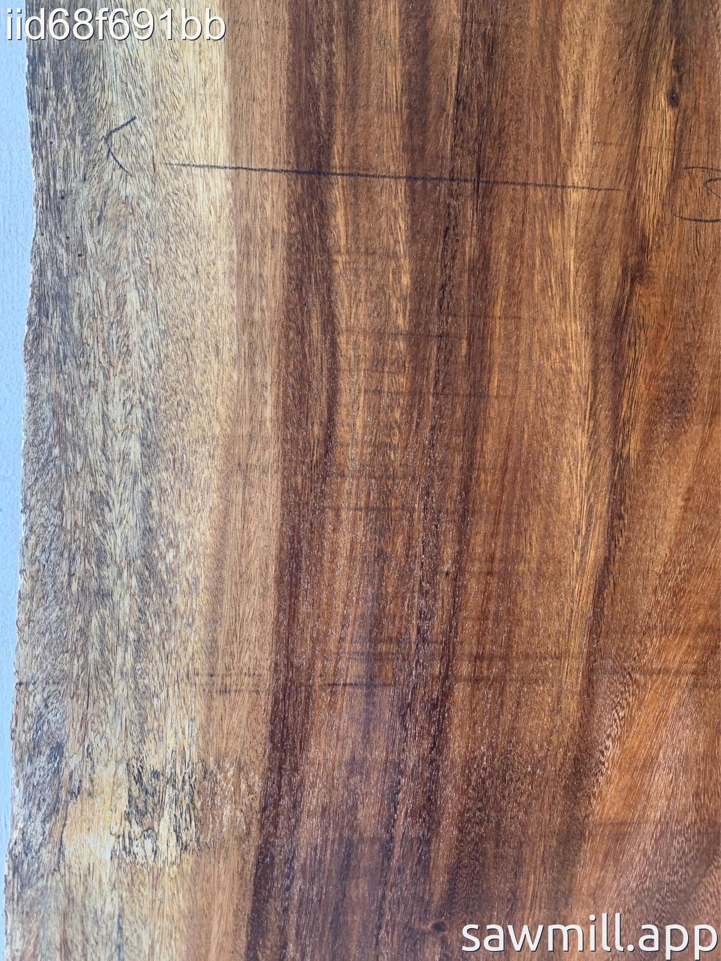 2.25" x 35" x 43" Monkeypod