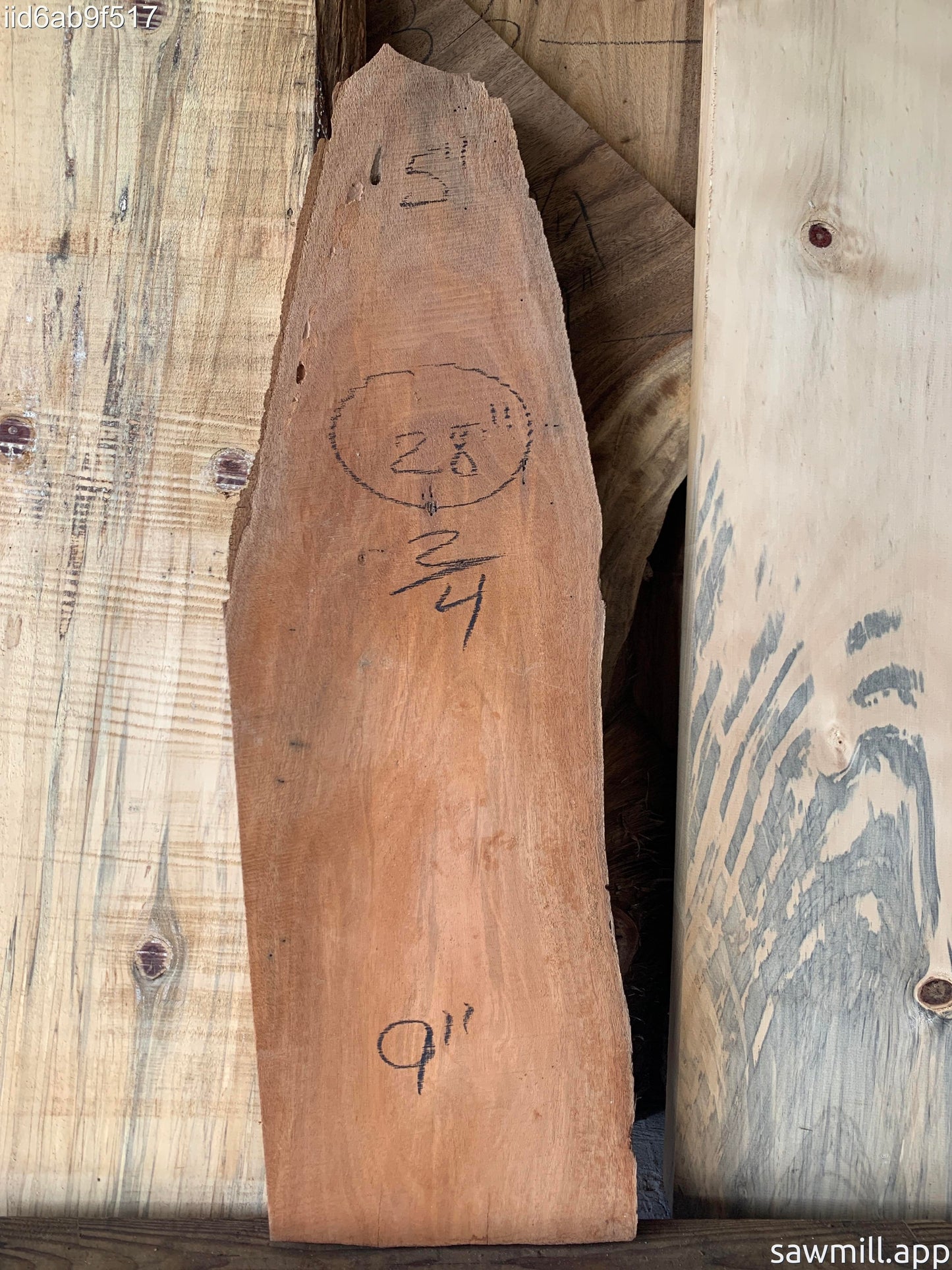 0.5" x 9" x 28" False Kamani