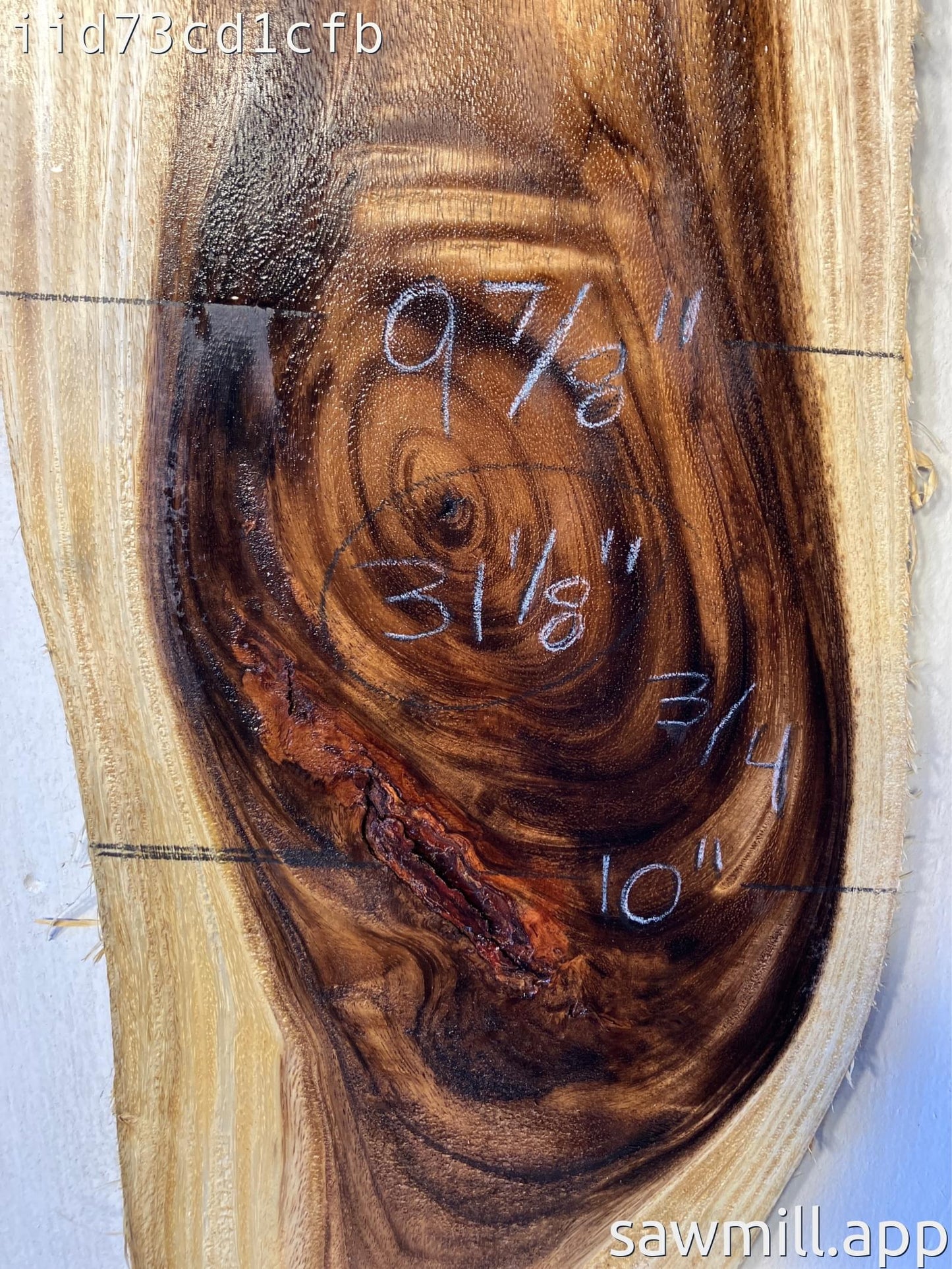 0.75" x 10" x 31" Monkeypod
