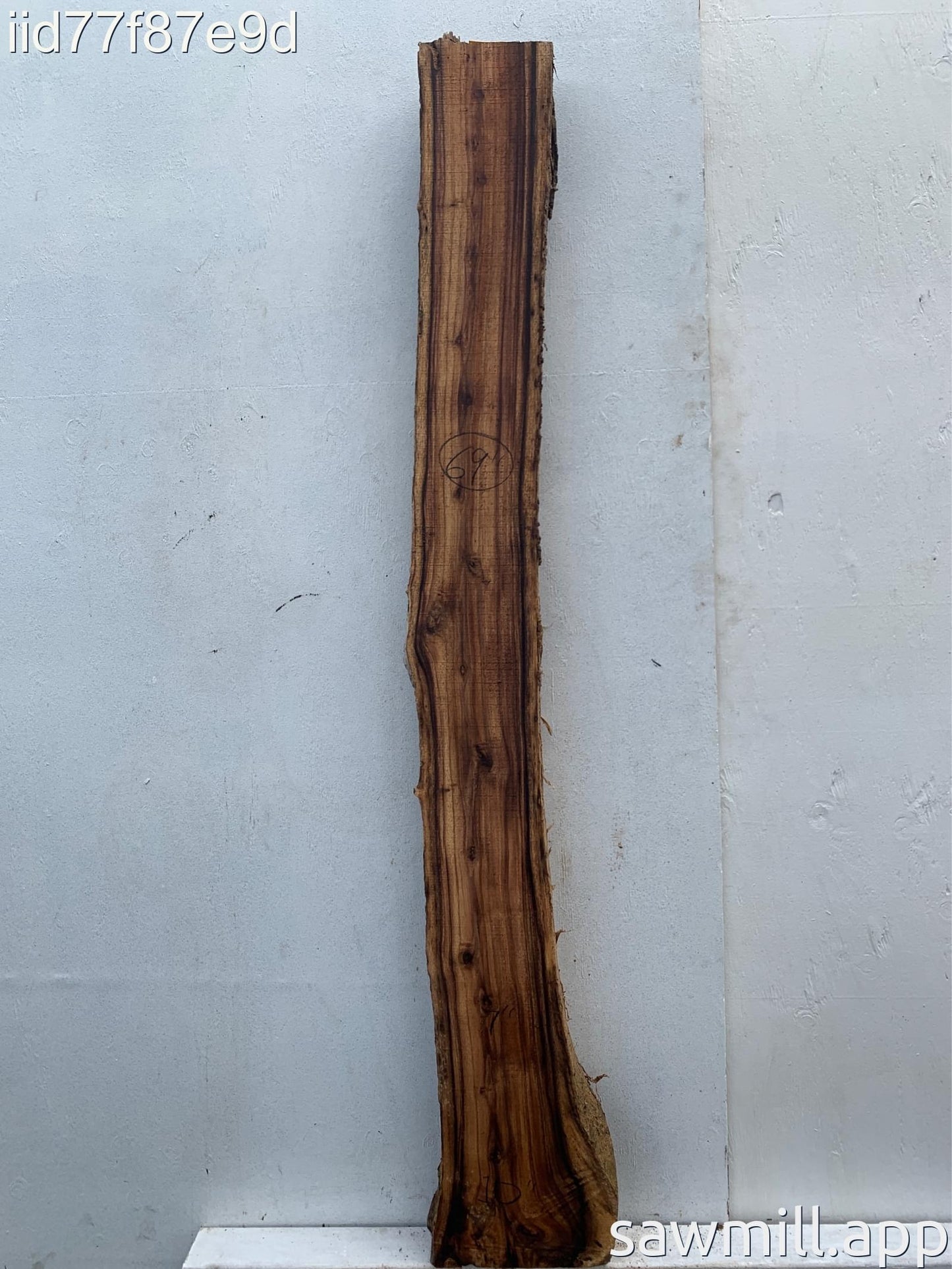 3.5" x 7" x 69" Monkeypod