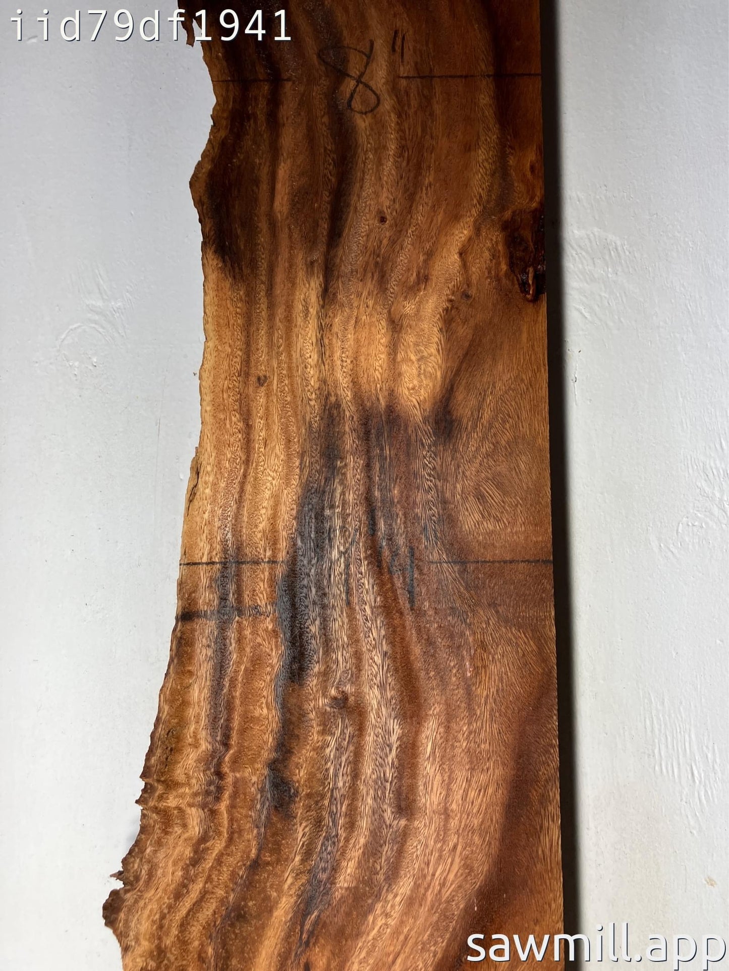 2" x 11" x 52" Monkeypod