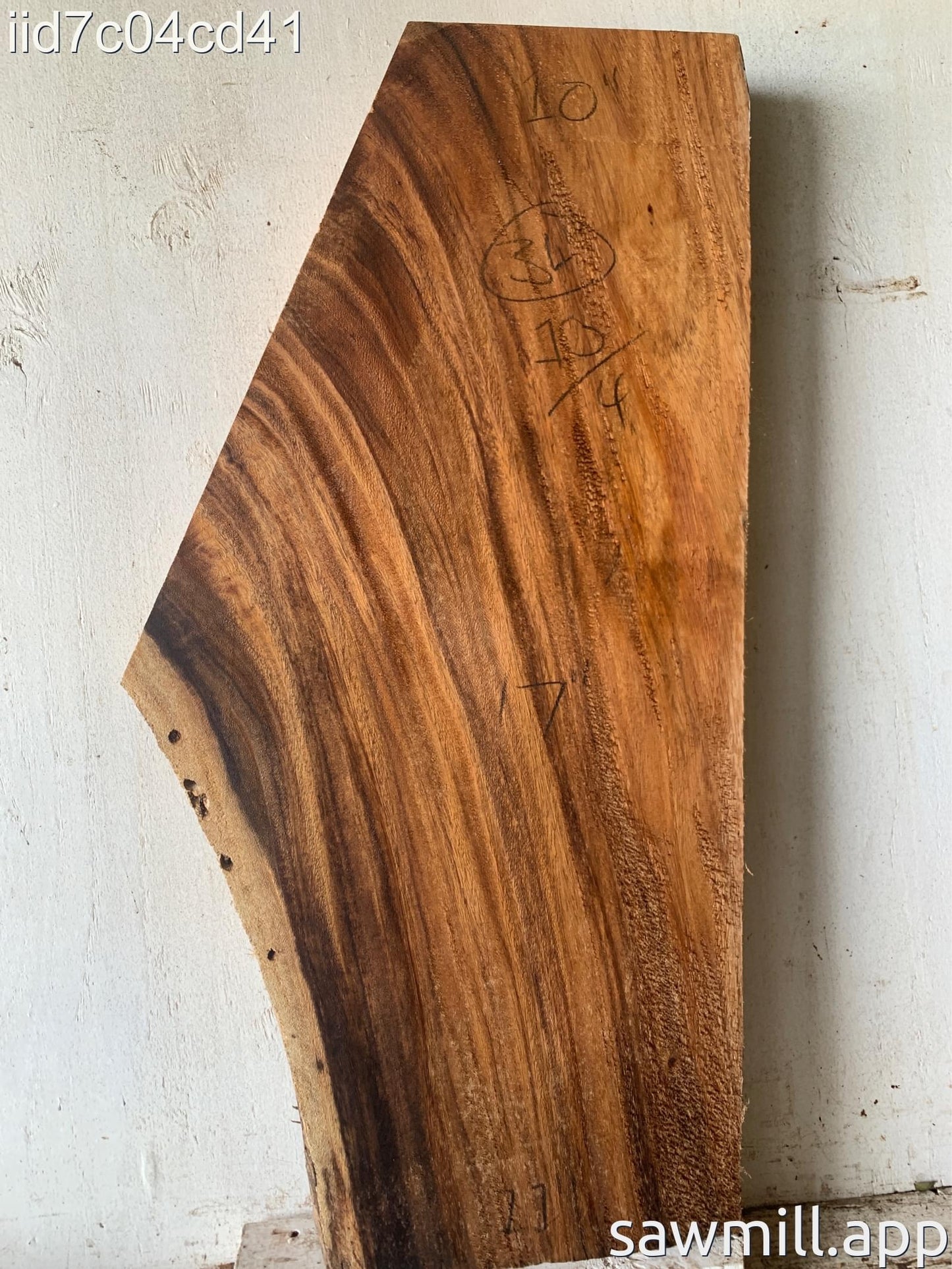 2.5" x 17" x 34" Monkeypod