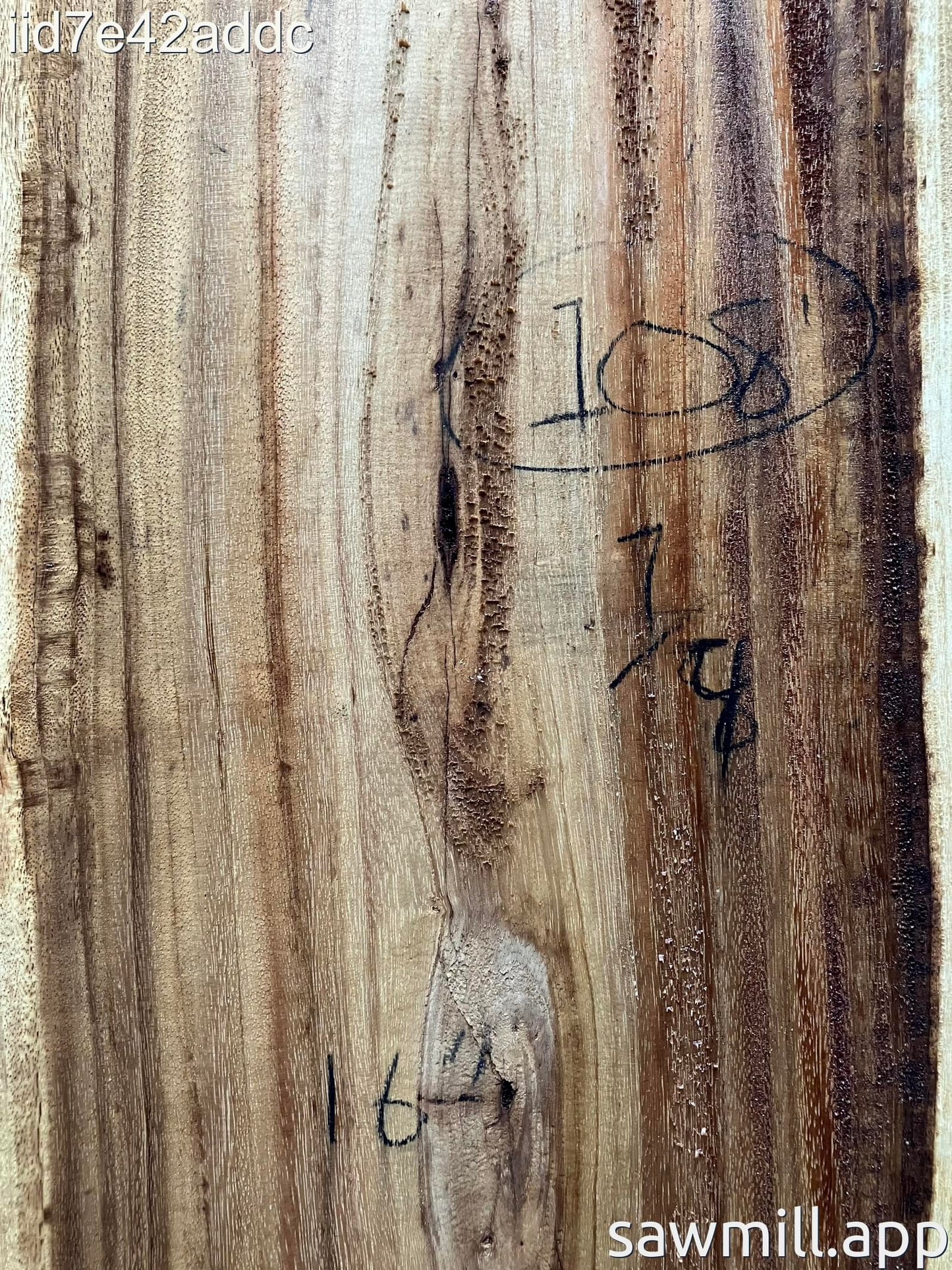 1.75" x 18" x 108" Monkeypod