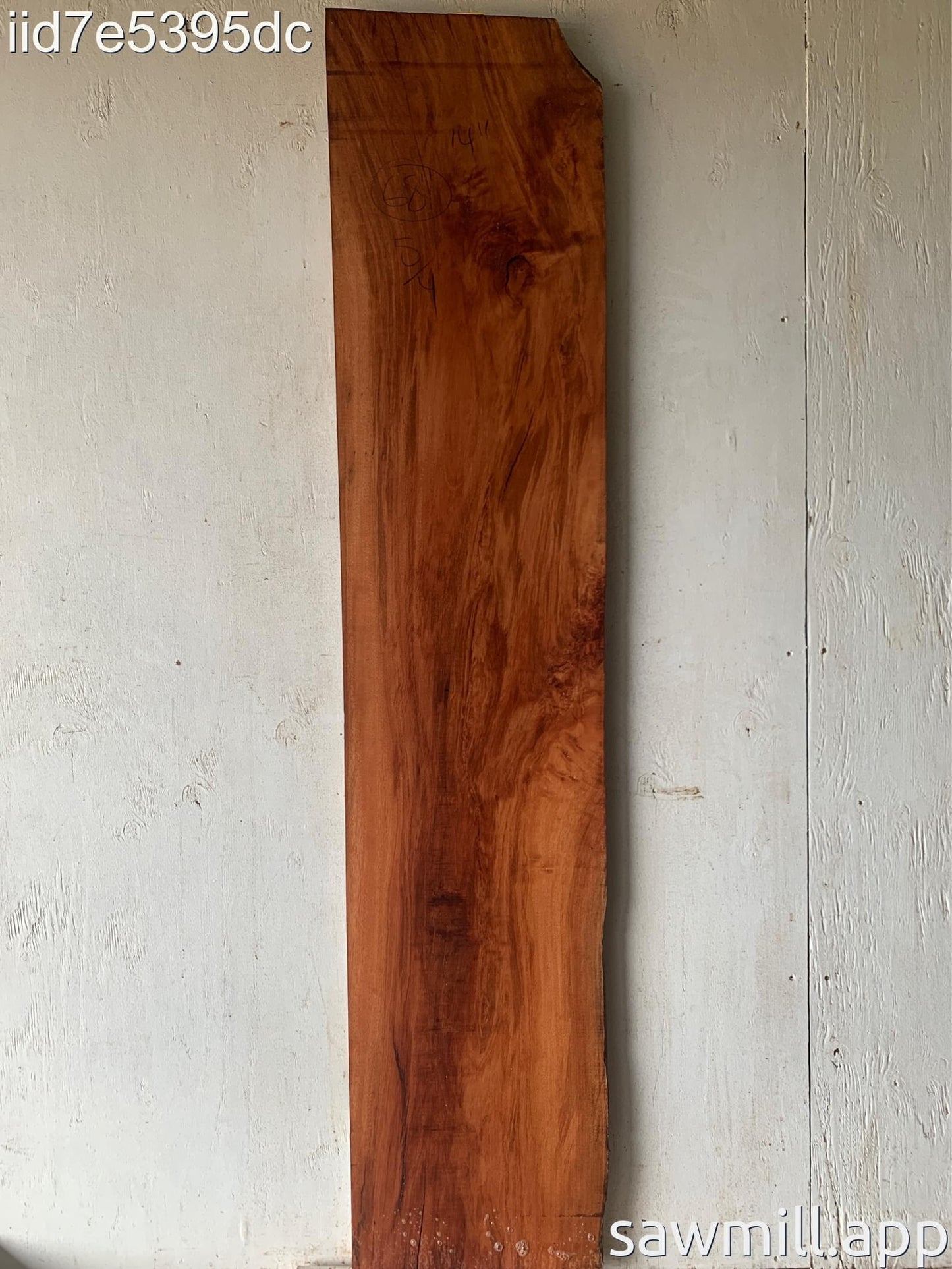 1.25" x 14" x 68" Lychee