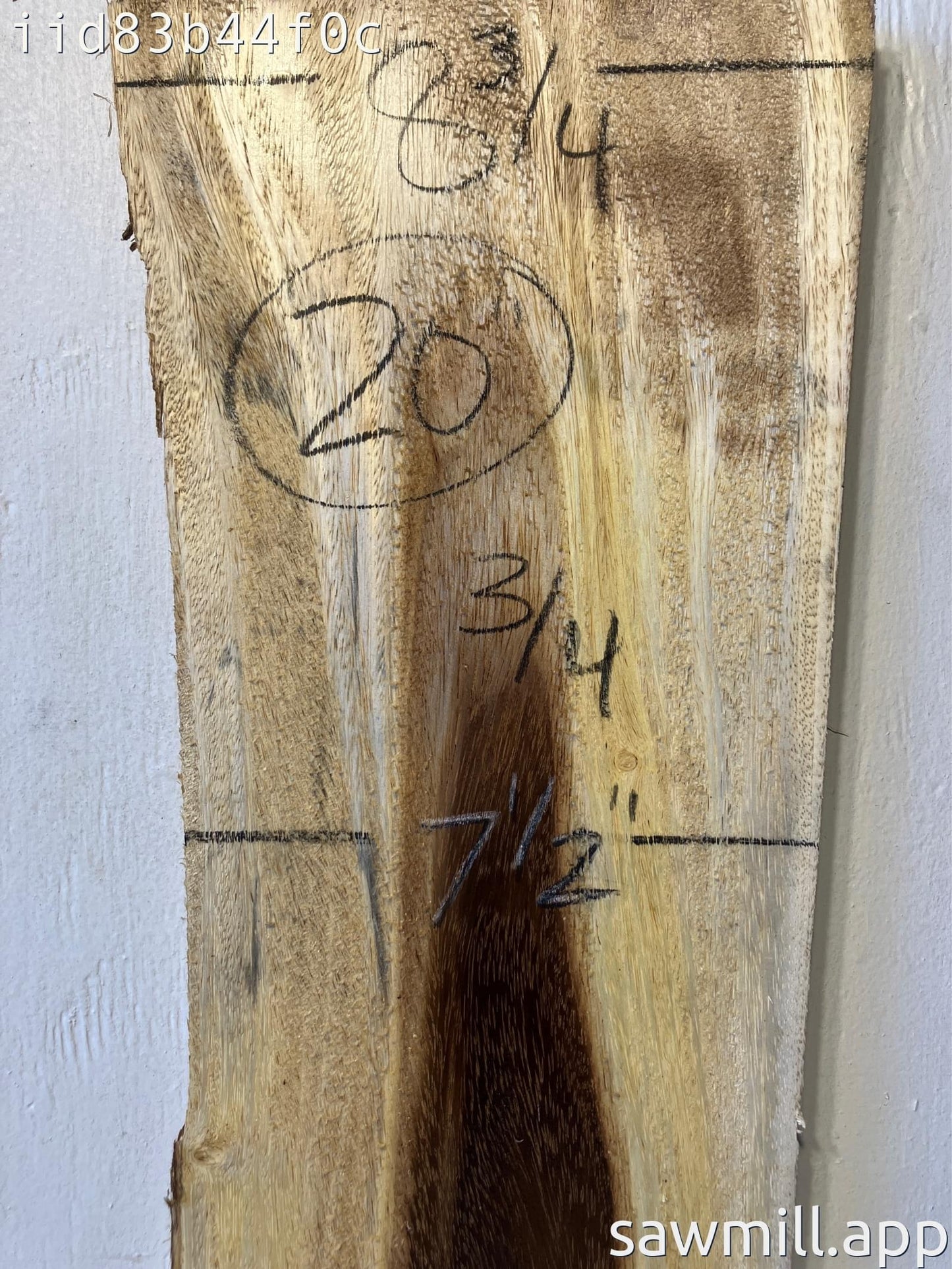 0.75" x 8" x 20" Monkeypod