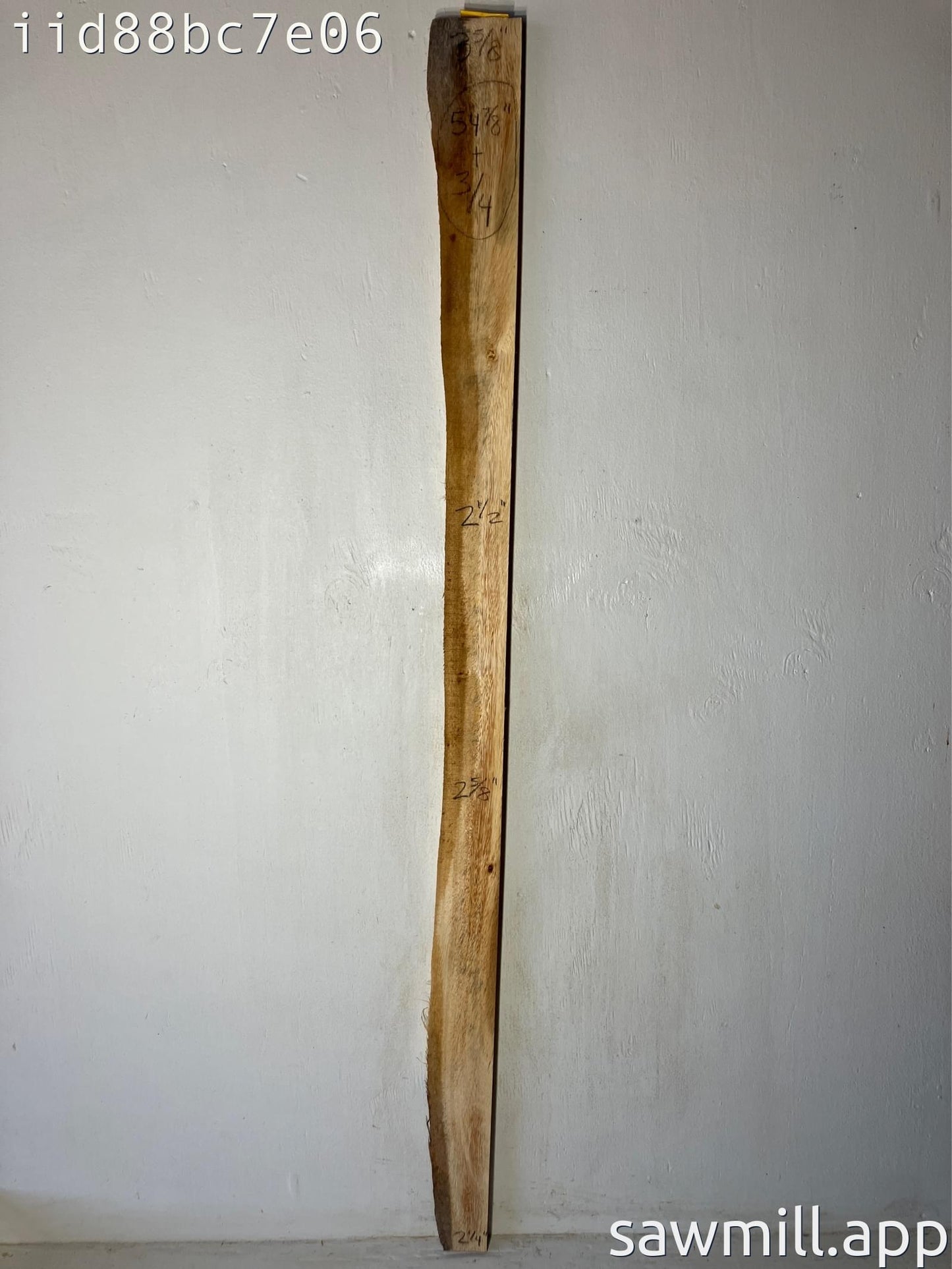 0.75" x 2" x 54" Monkeypod