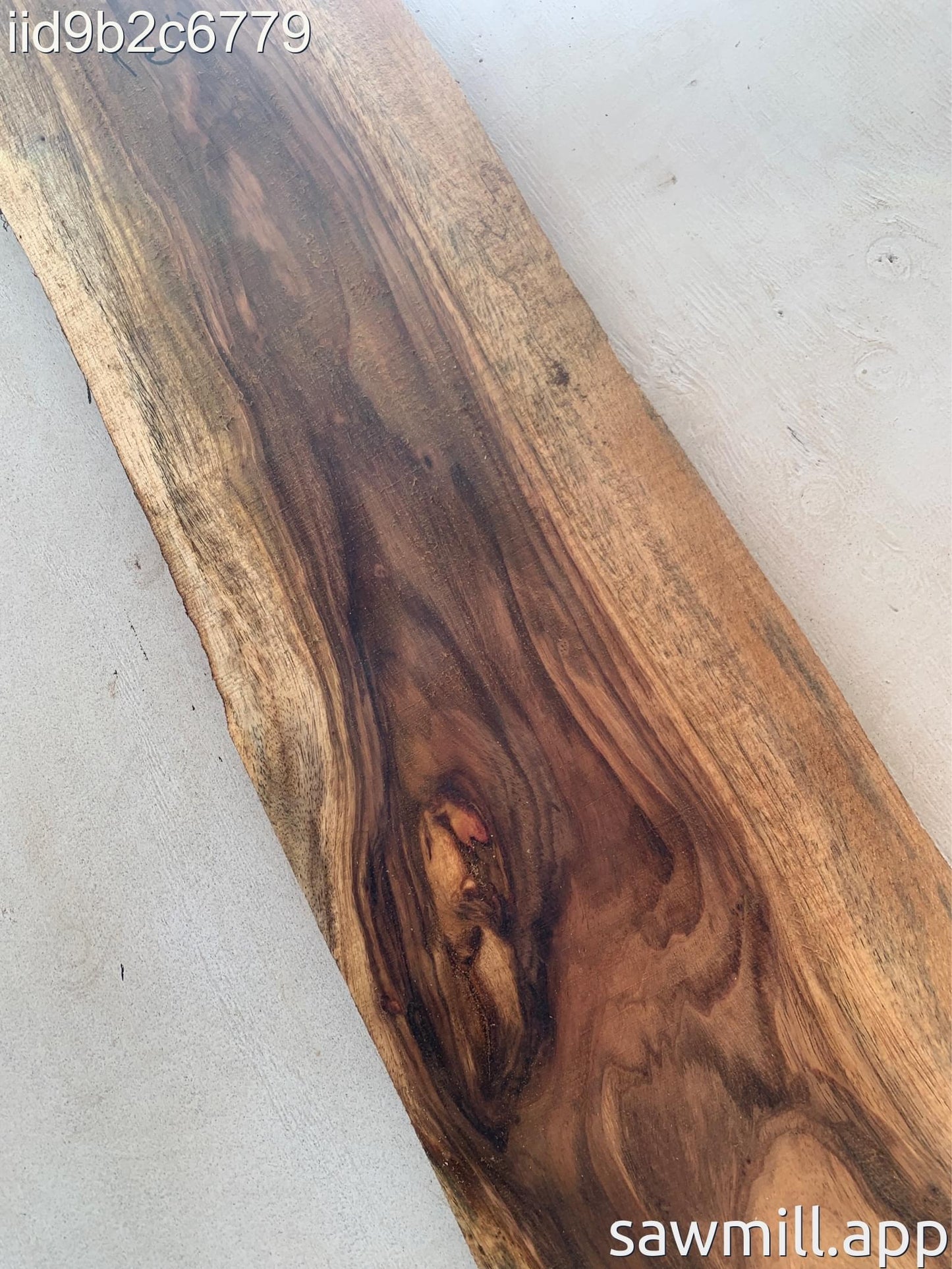 2" x 16" x 98" Chocolate Albizia