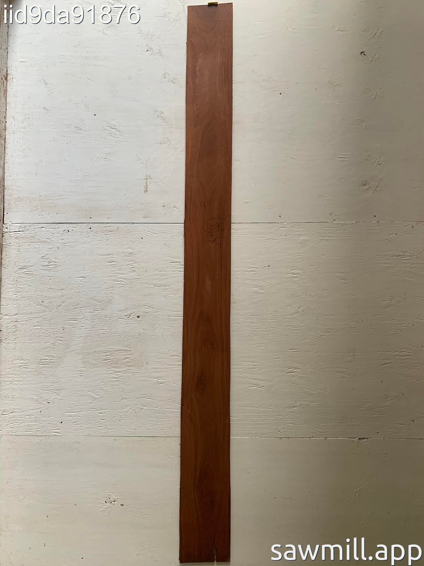 0.75" x 9" x 107" Ironbark Eucalyptus