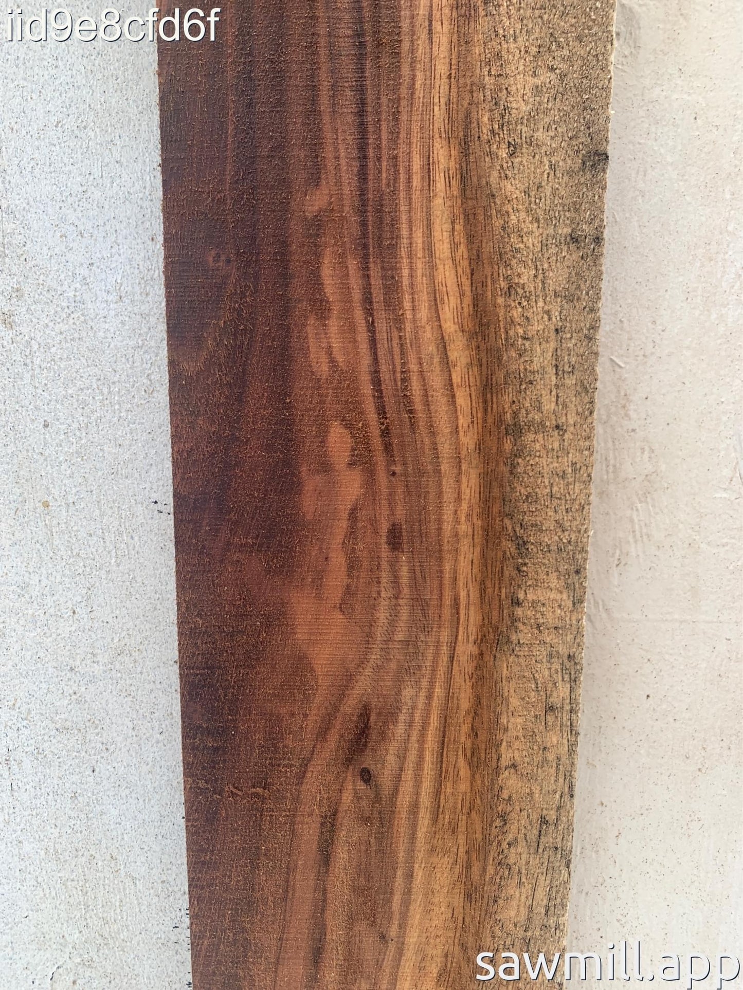 1" x 7" x 85" Chocolate Albizia