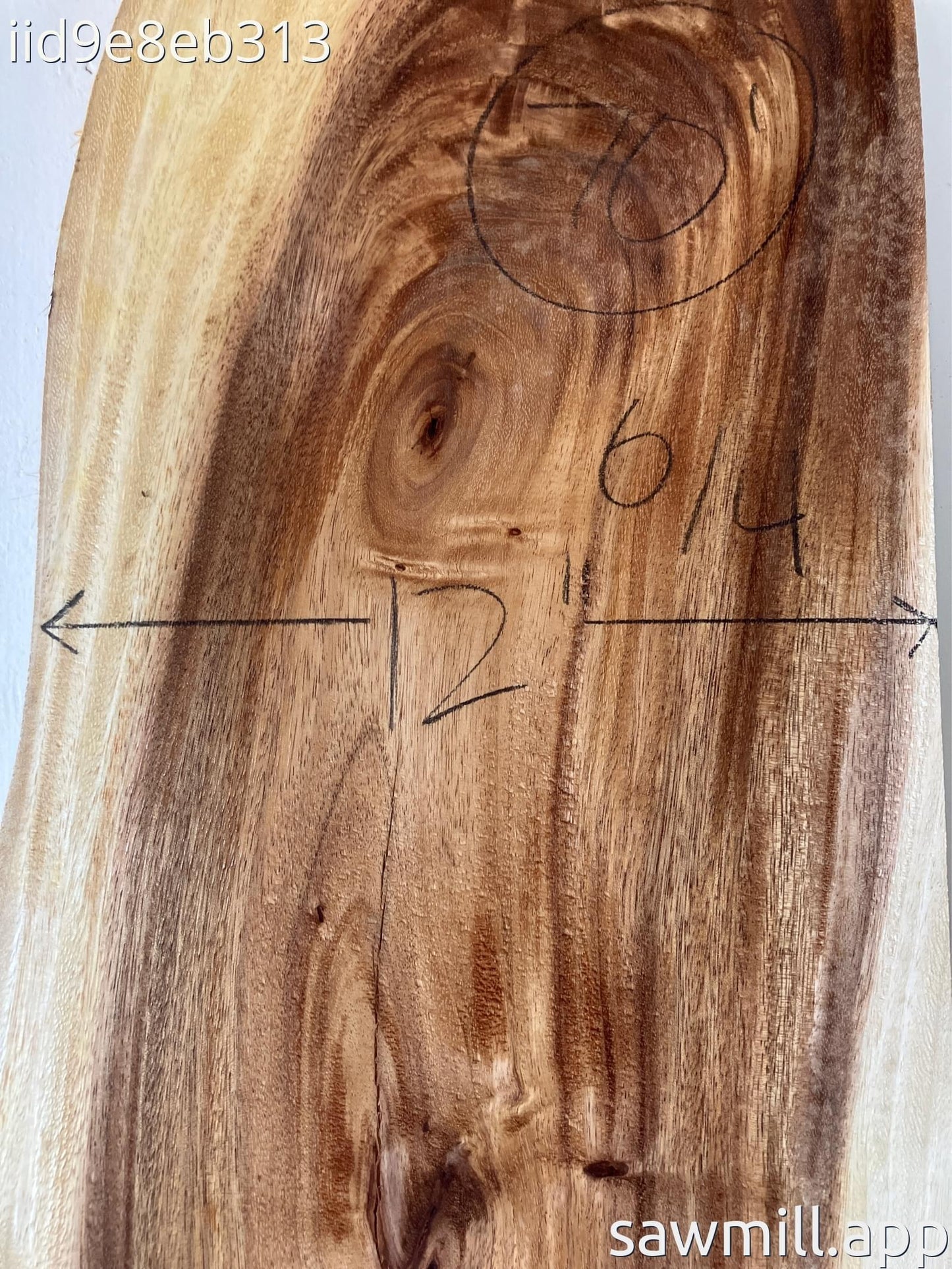 1.5" x 13" x 70" Monkeypod