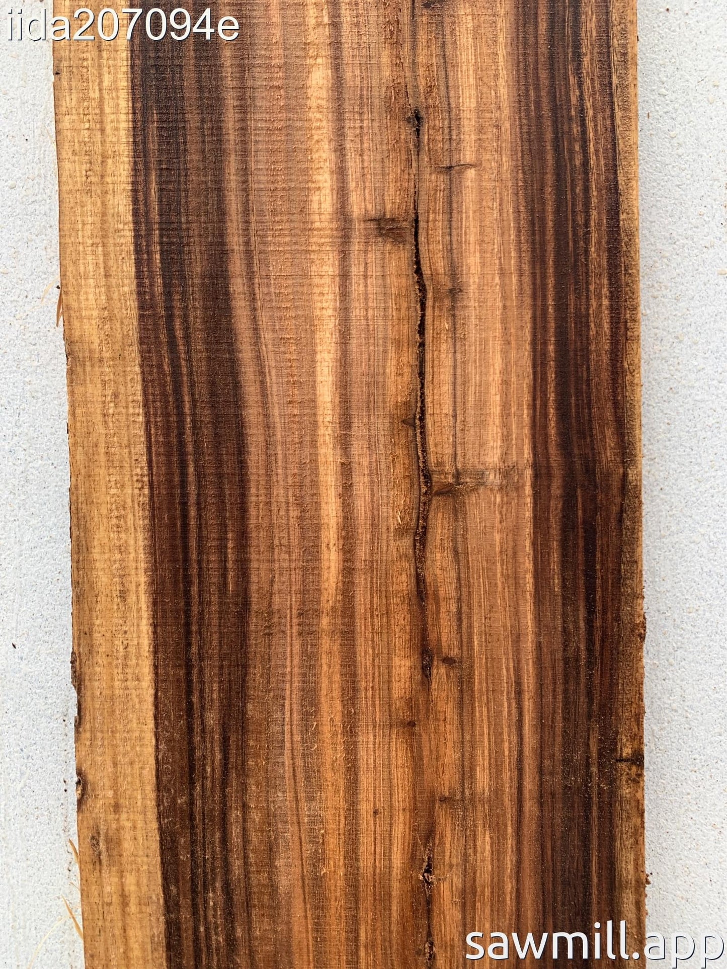 1.25" x 11" x 56" Monkeypod