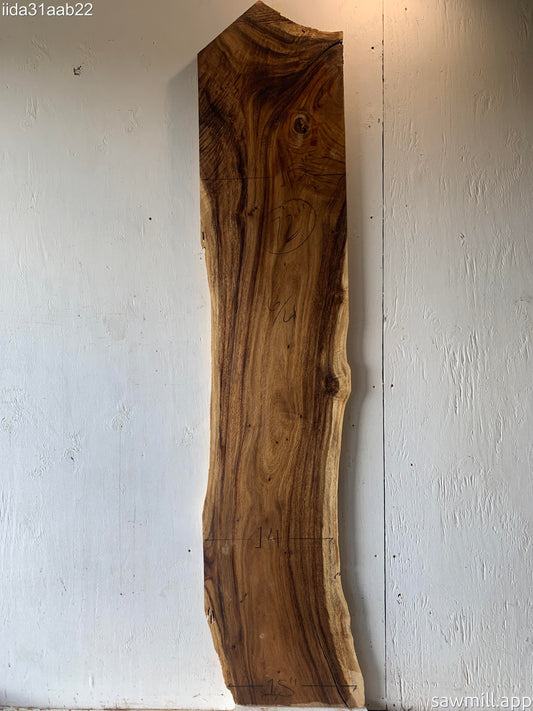 1.5" x 15" x 72" Monkeypod