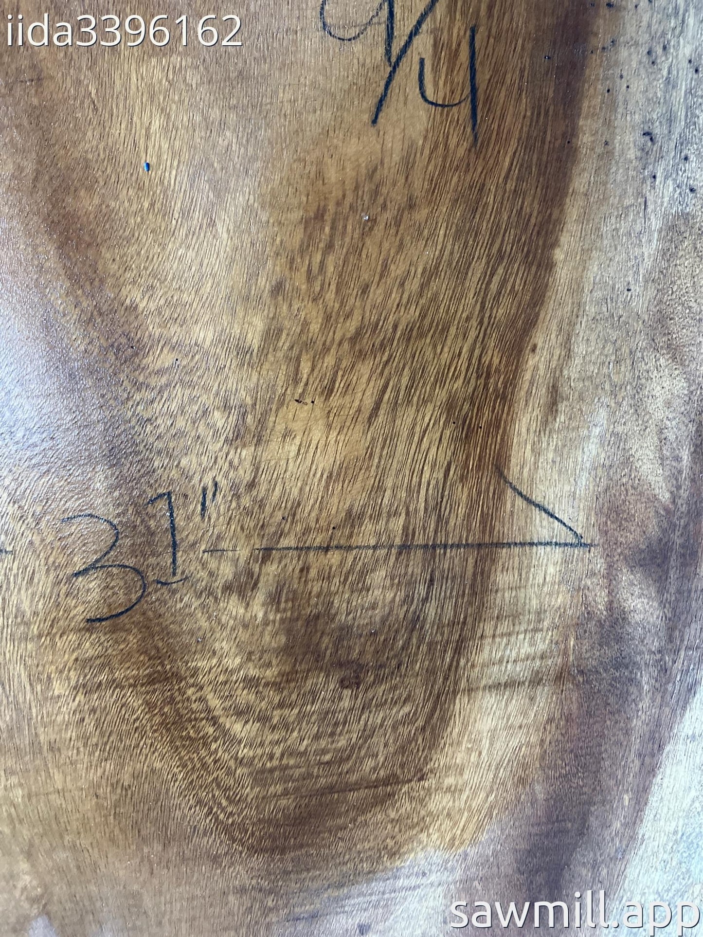 2.25" x 31" x 31" Monkeypod