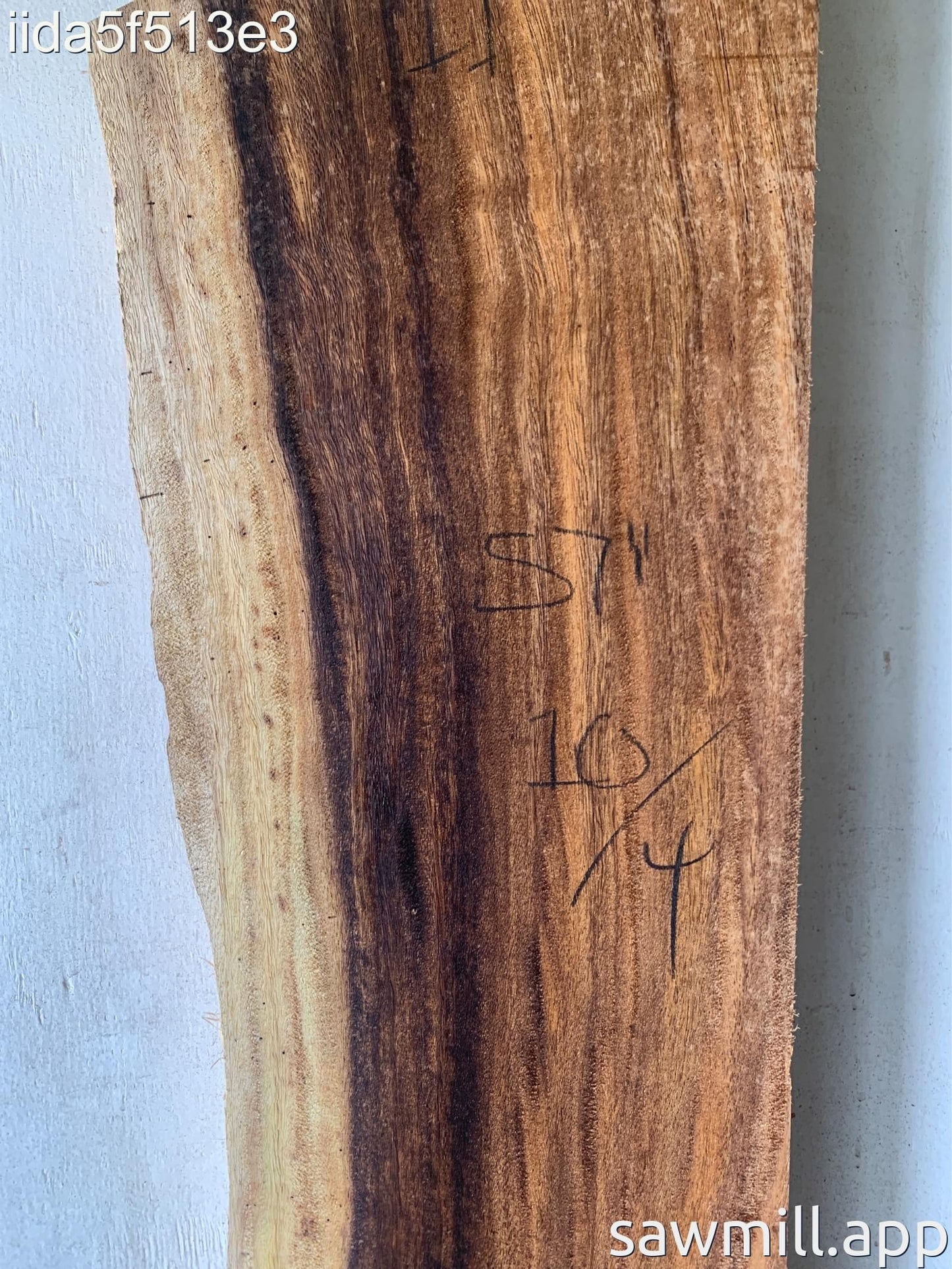 2.5" x 12" x 57" Monkeypod