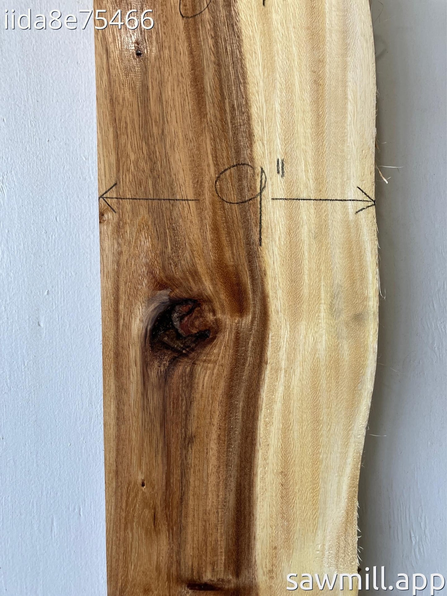 2" x 9" x 55" Monkeypod