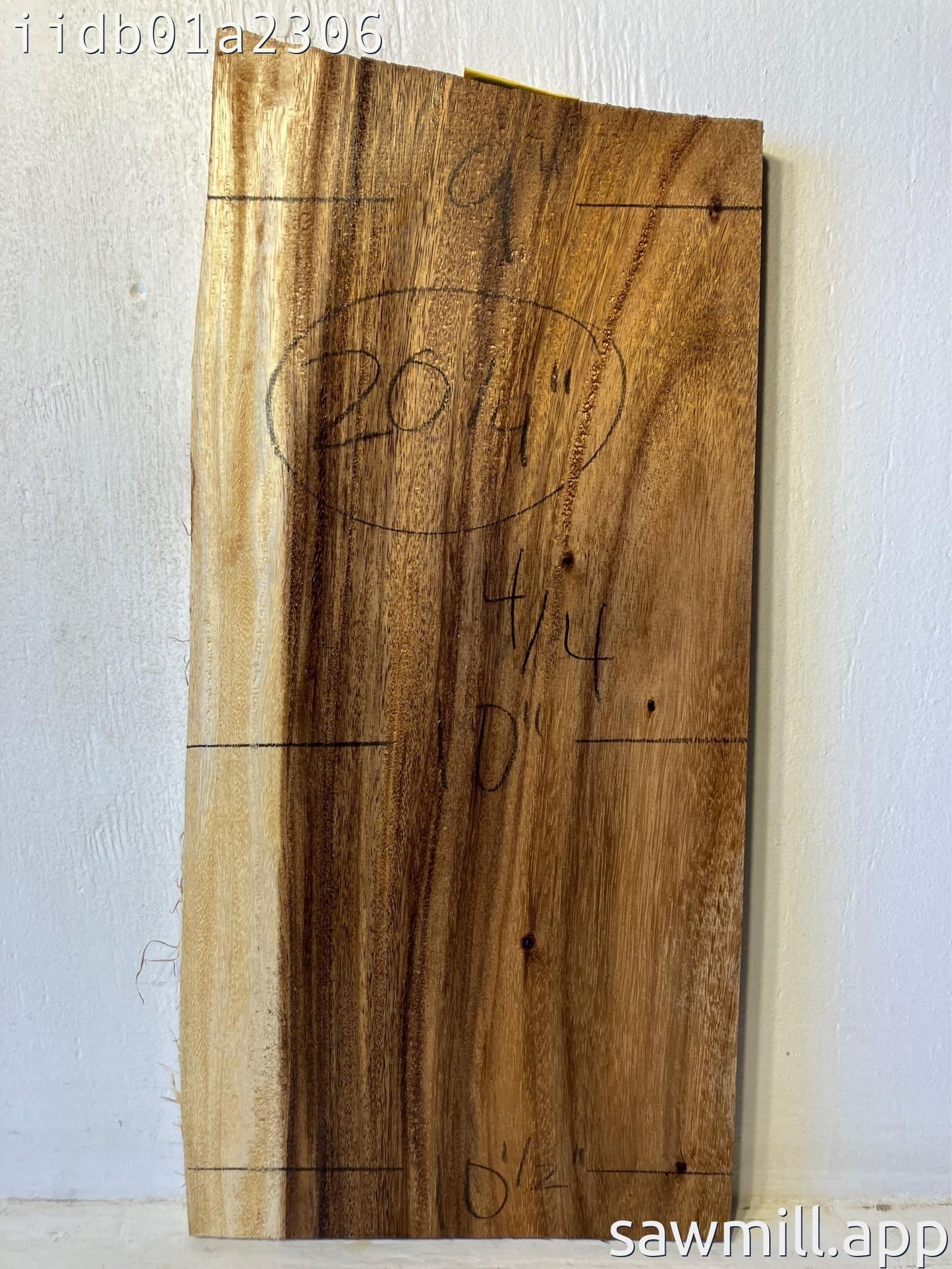 1" x 10" x 20" Monkeypod