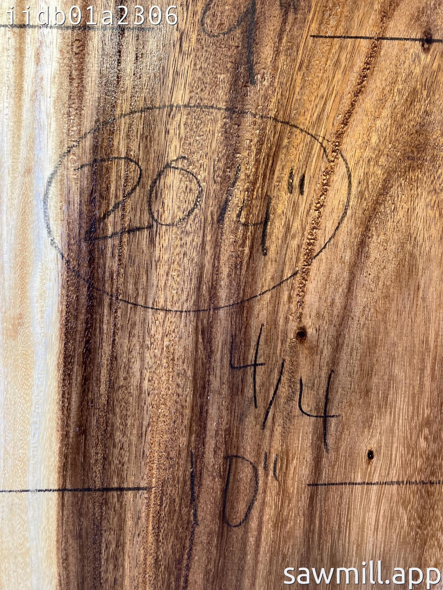 1" x 10" x 20" Monkeypod