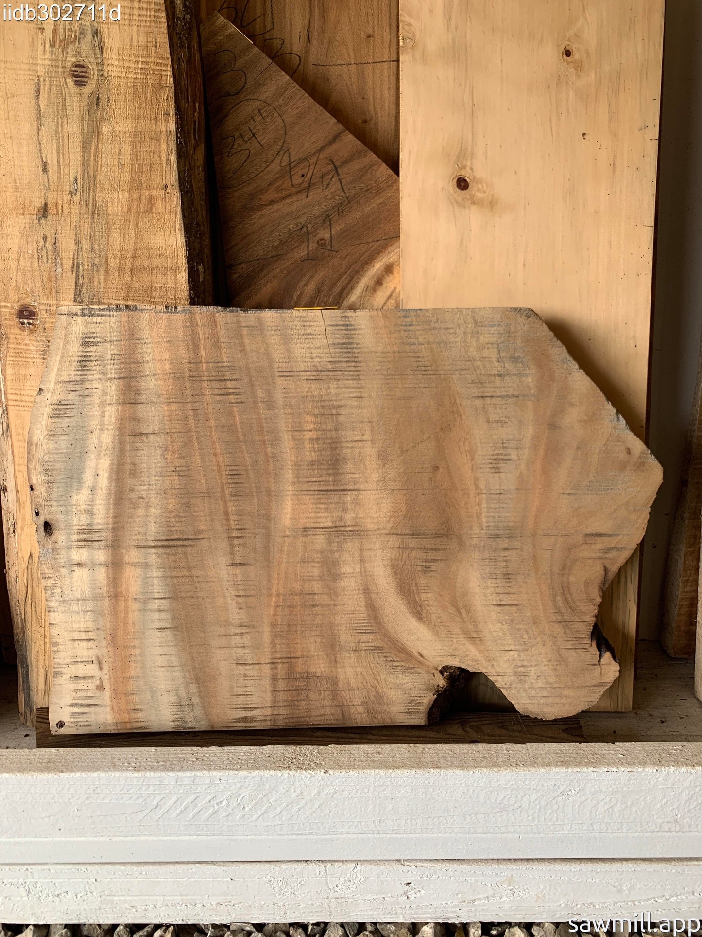 2" x 26" x 19" Monkeypod