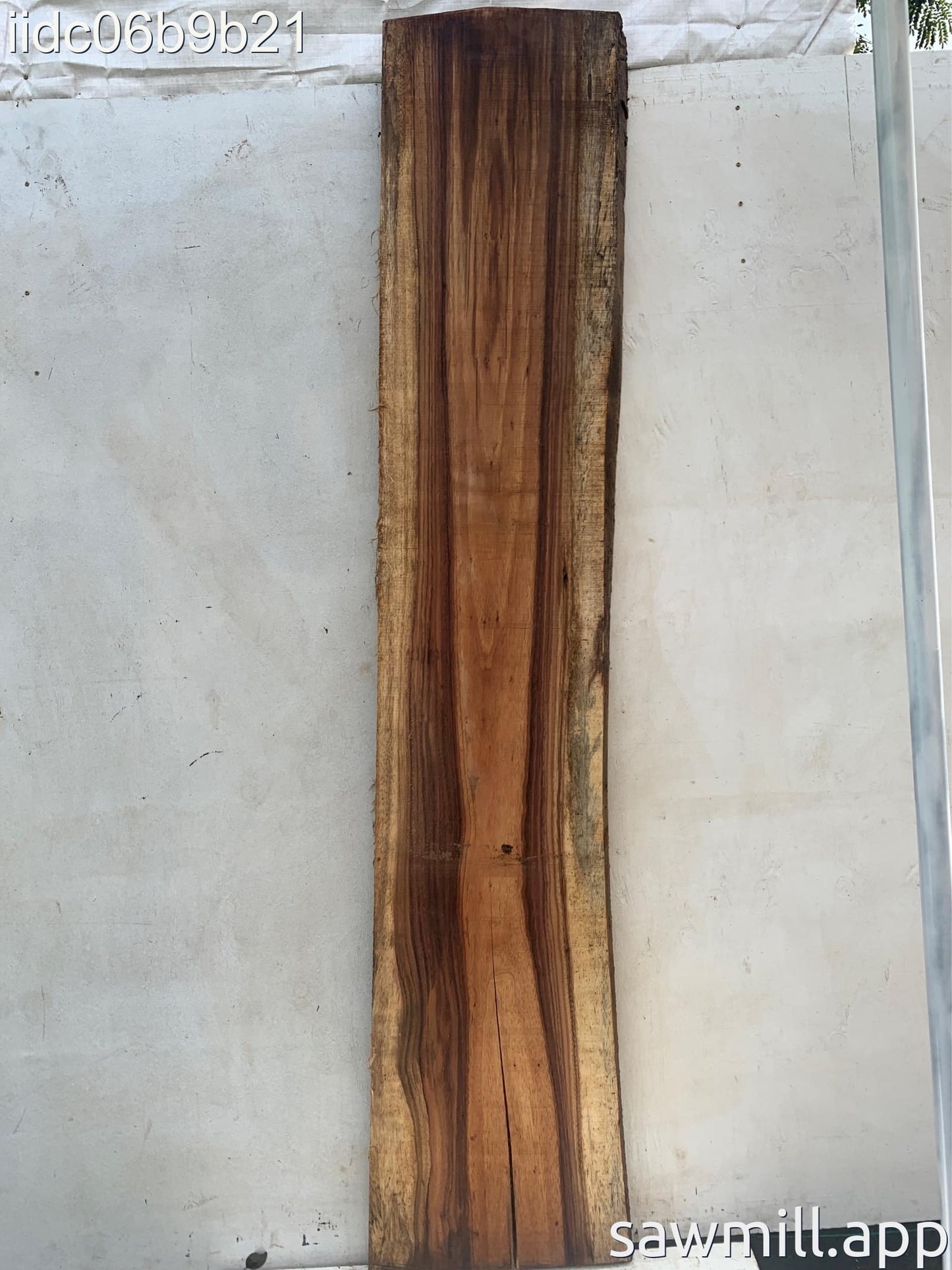2" x 20" x 99" Chocolate Albizia