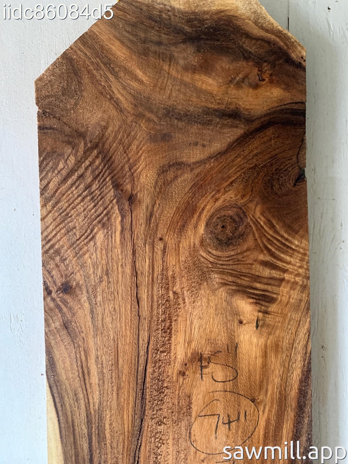 1.75" x 15" x 74" Monkeypod