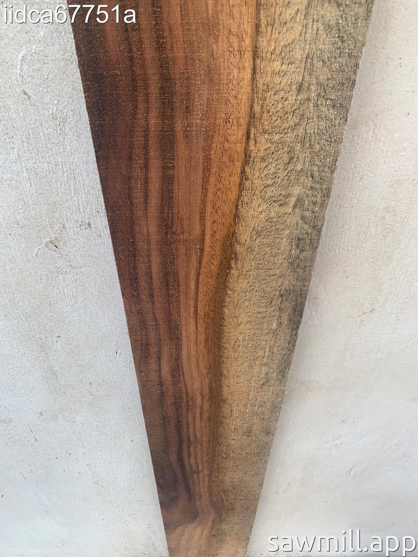 1" x 7" x 85" Chocolate Albizia