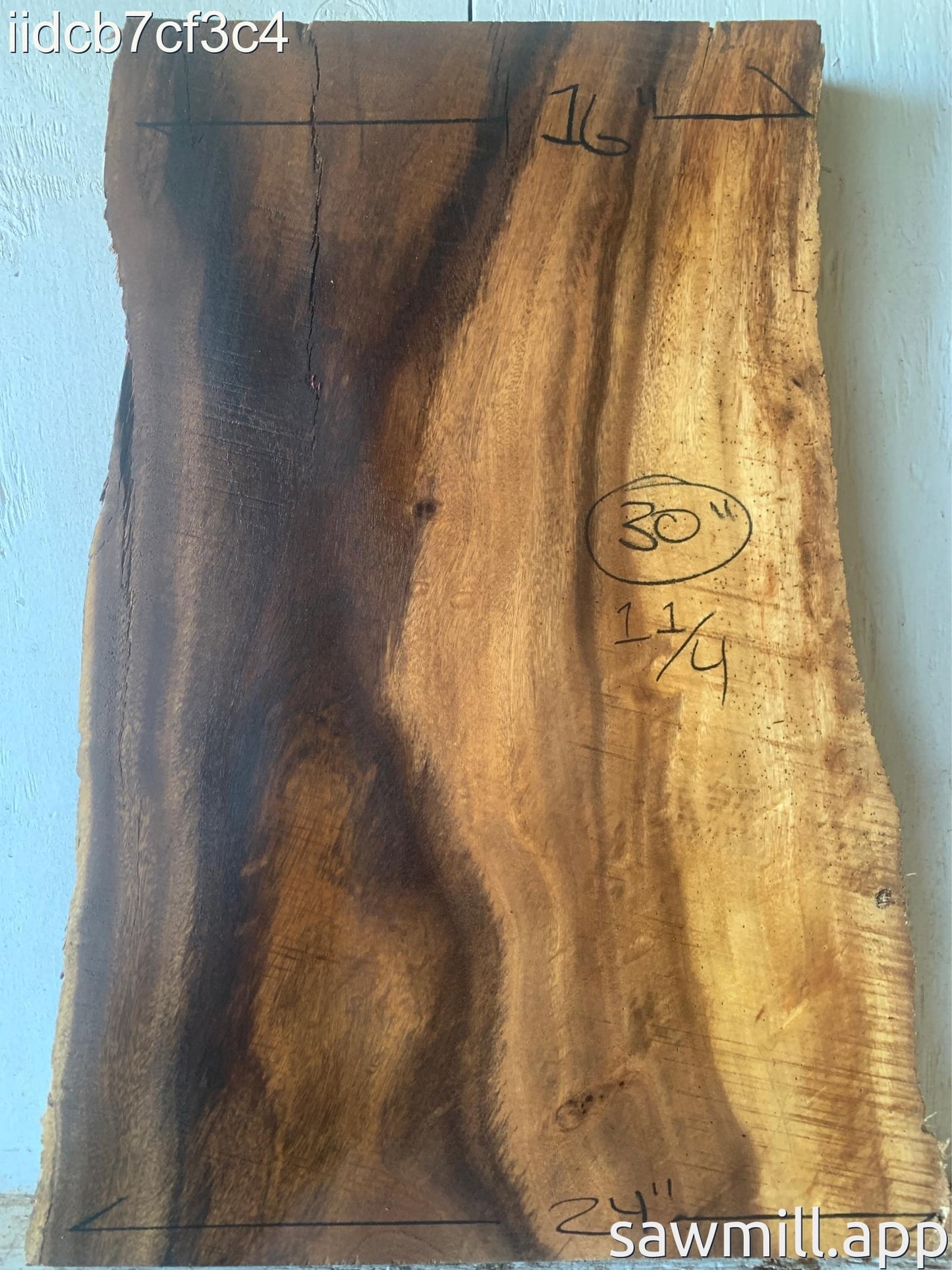 2.75" x 24" x 30" Monkeypod