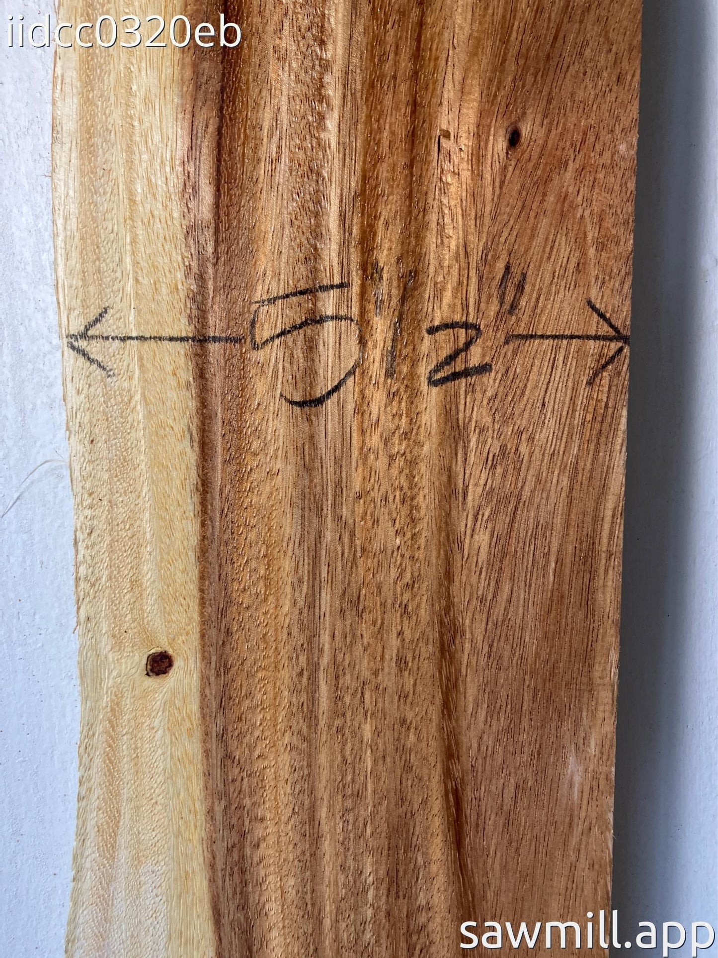 1" x 6" x 58" Monkeypod