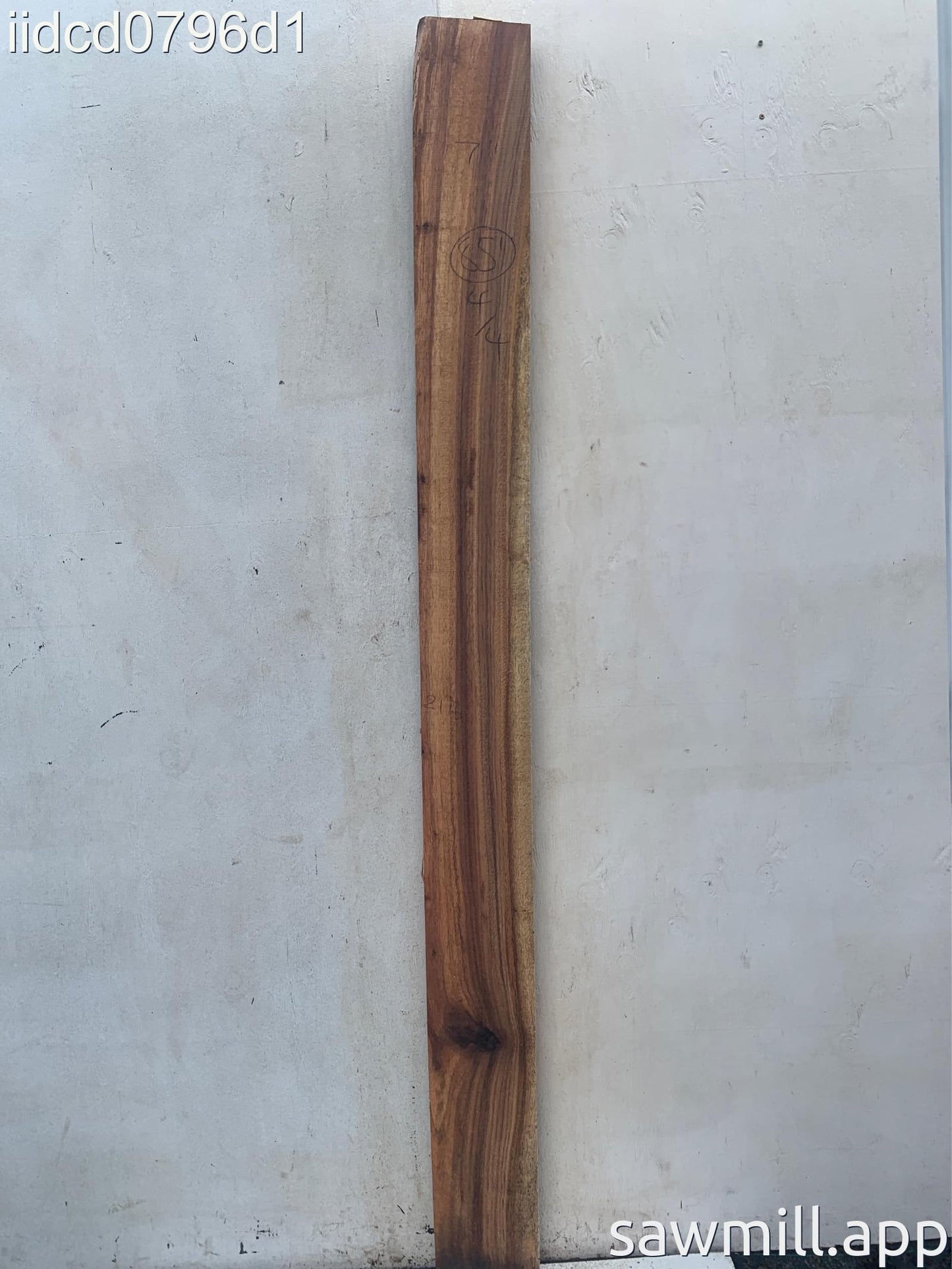 1" x 7" x 85" Chocolate Albizia