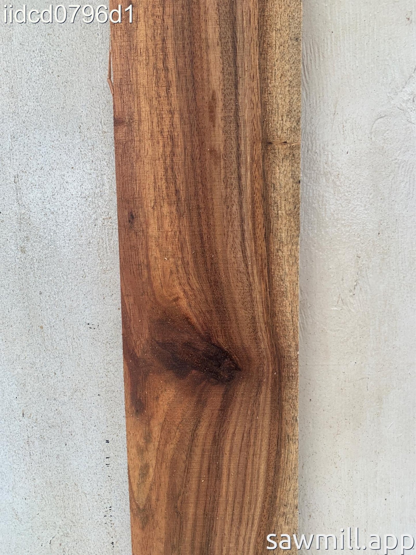 1" x 7" x 85" Chocolate Albizia