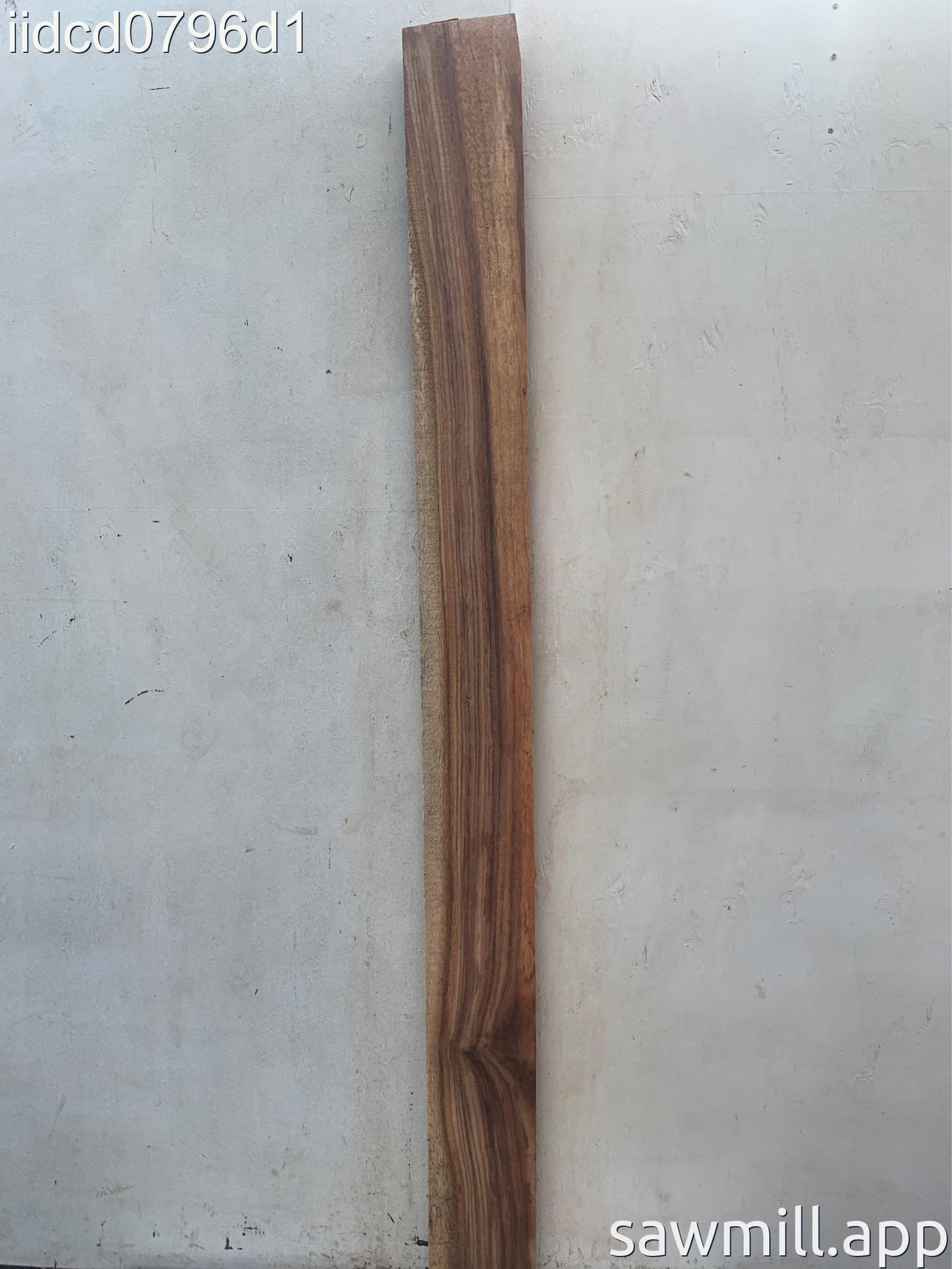 1" x 7" x 85" Chocolate Albizia