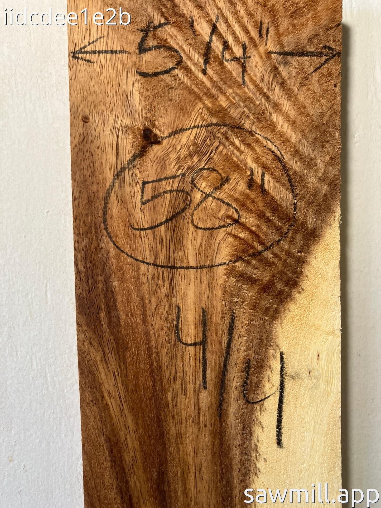 1" x 5" x 58" Monkeypod