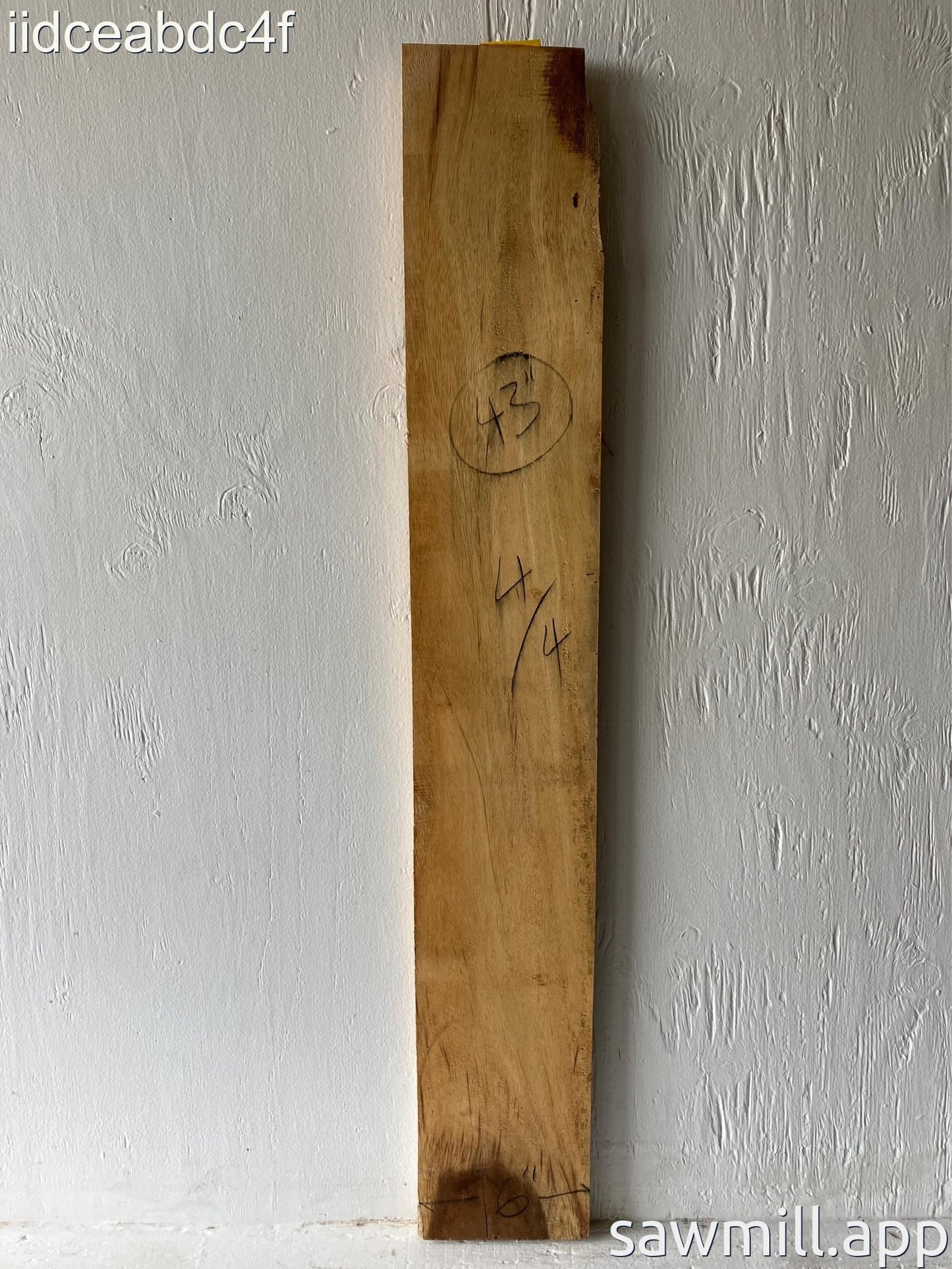 1" x 16" x 43" Monkeypod