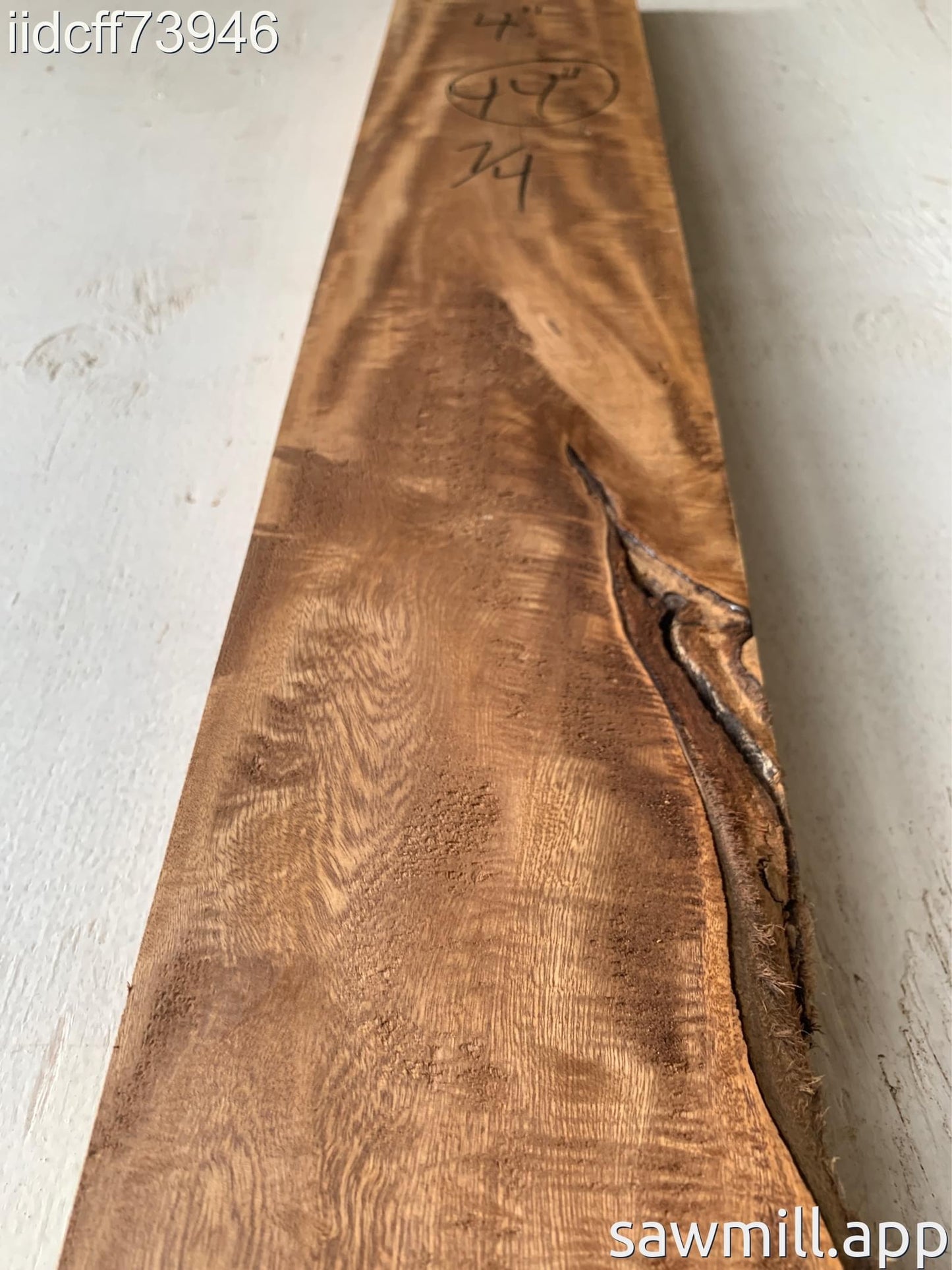 1.75" x 4" x 44" Fiddle Wood